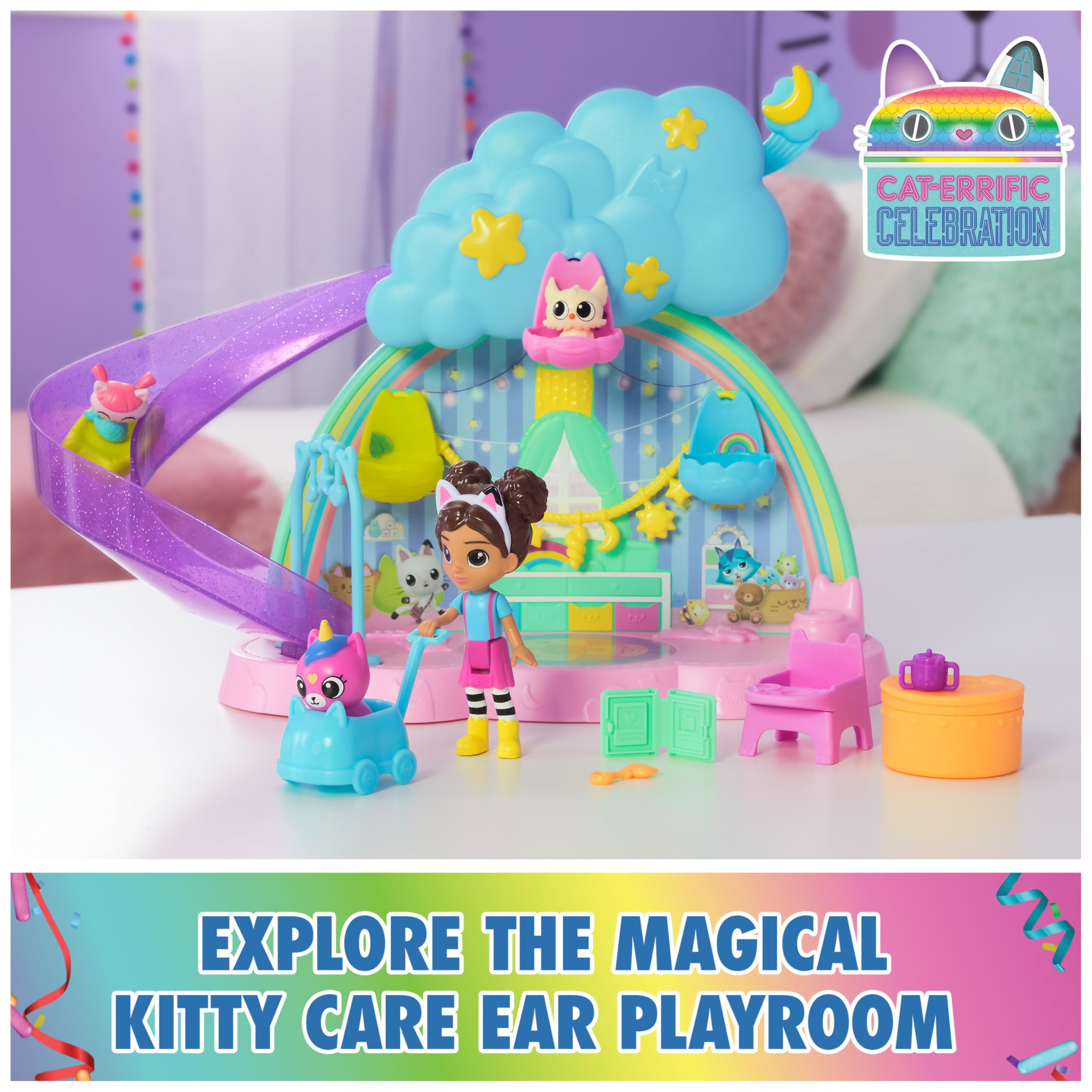 Foto 3 pulgar | Playset Gabby's Dollhouse Kitty Care Ear Purrfect Playroom - Venta Internacional.