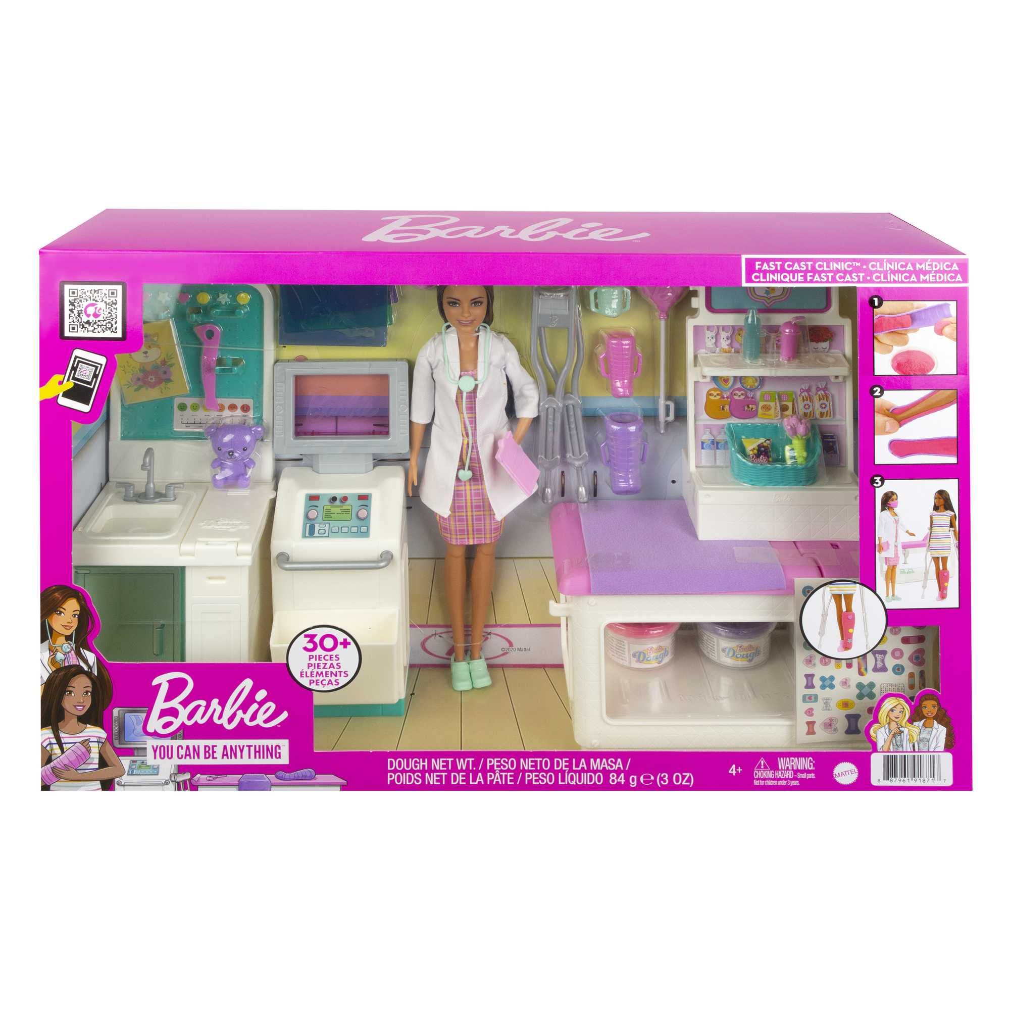 Foto 7 pulgar | Playset Barbie Careers Fast Cast Clinic Con Morena Doctora - Venta Internacional.