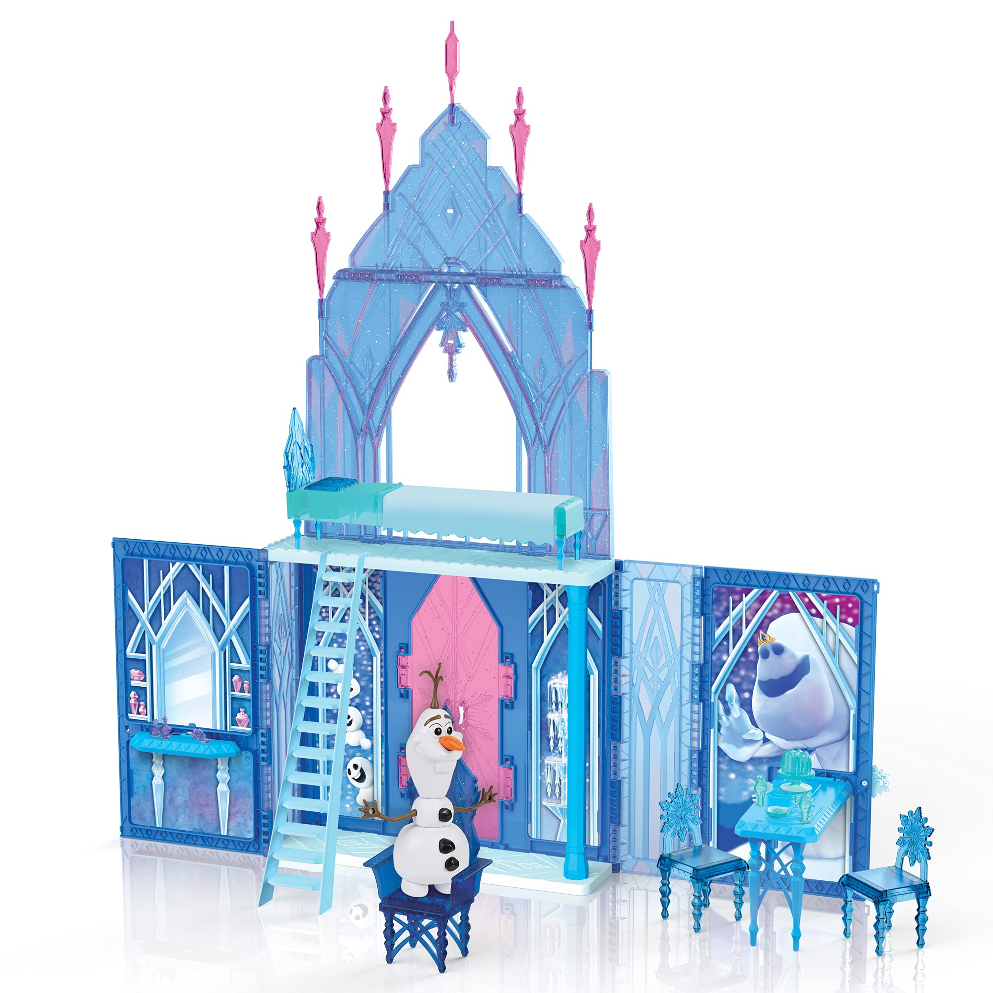 Foto 6 pulgar | Castle Playset Disney Frozen 2 Elsa's Fold And Go Ice Palace - Venta Internacional.