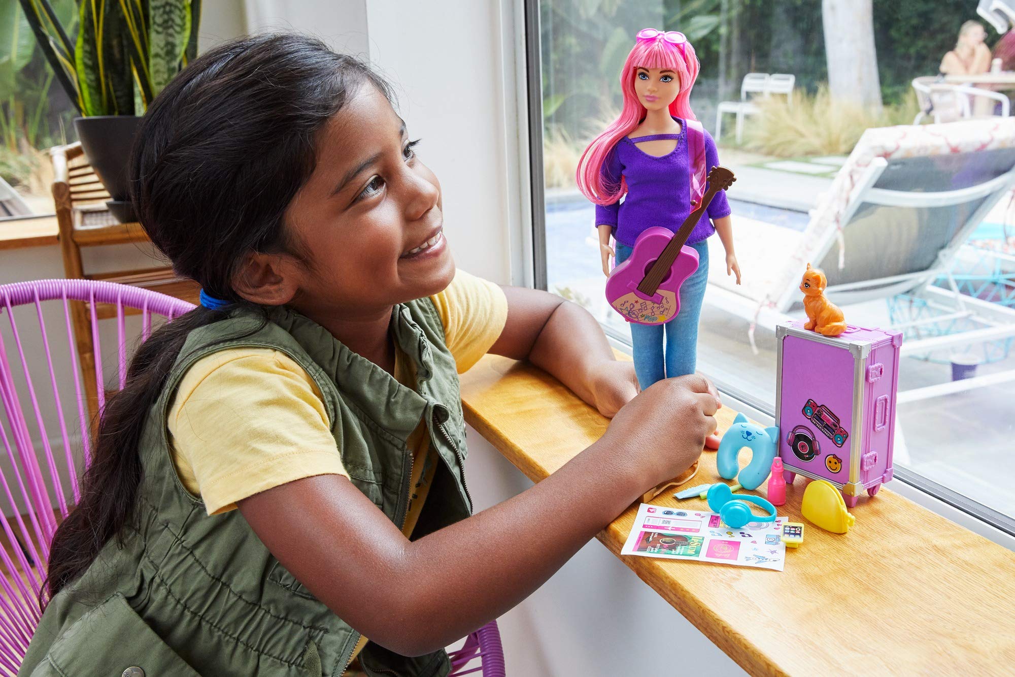 Foto 2 | Muñeca Toy Barbie Dreamhouse Adventures Con Set De Viaje Daisy - Venta Internacional.