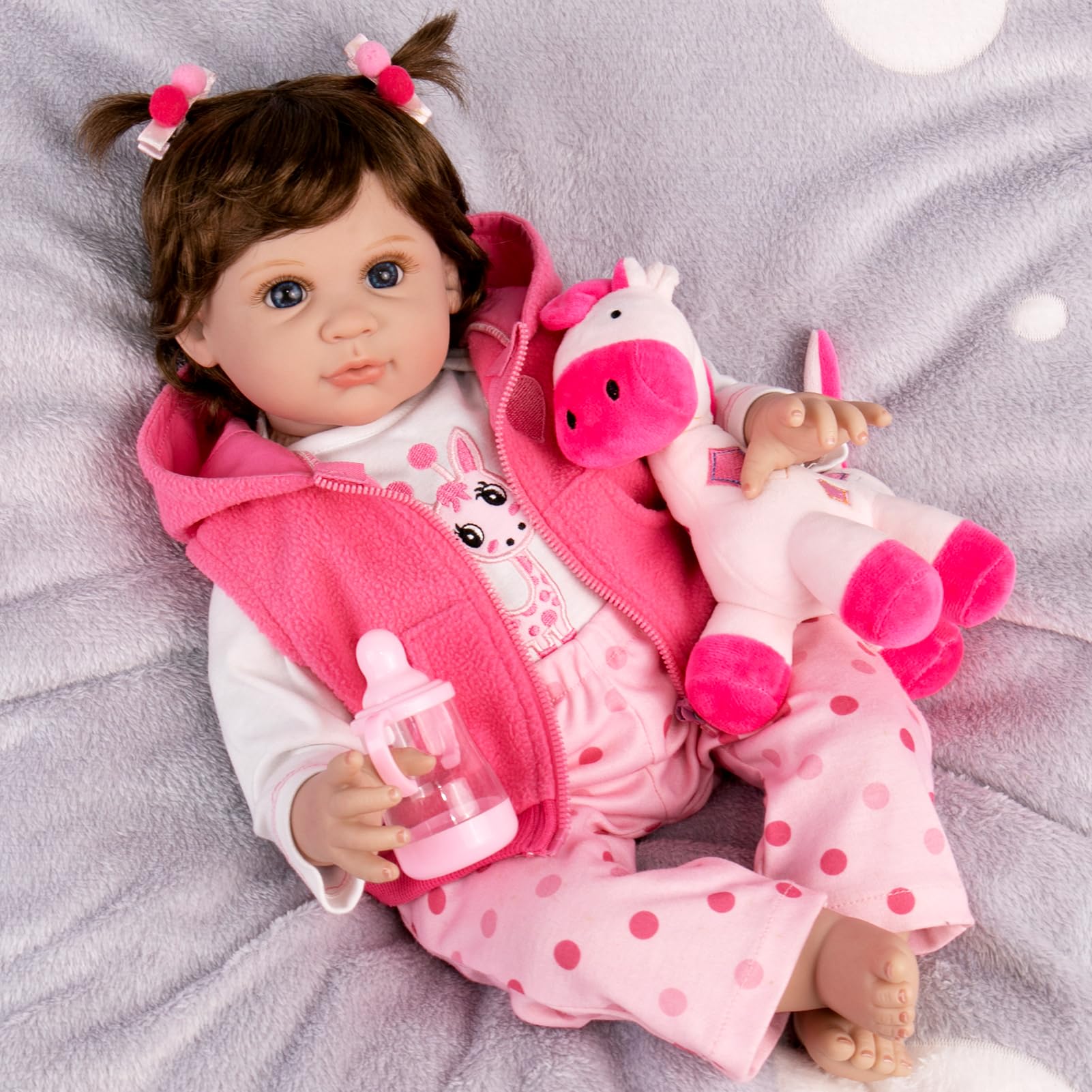 Foto 2 | Muñeca Reborn Aori Realista Para Niña Recién Nacida De 55 Cm - Venta Internacional.