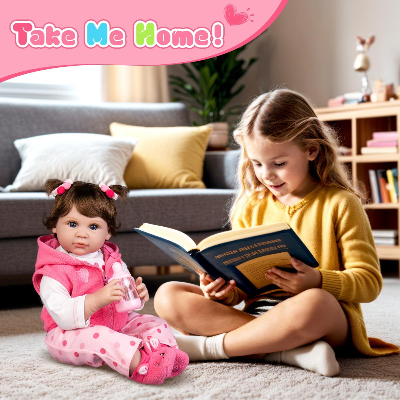 Foto 4 pulgar | Muñeca Reborn Aori Realista Para Niña Recién Nacida De 55 Cm - Venta Internacional.