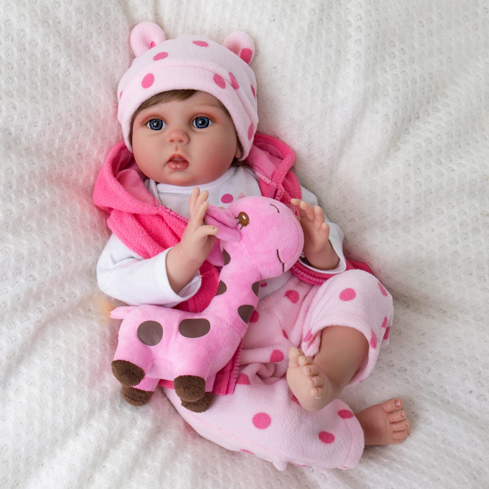 Foto 2 pulgar | Muñeca Reborn Aori, Realista, De 22 Pulgadas, Para Niña Recién Nacida Con Juguete - Venta Internacional.