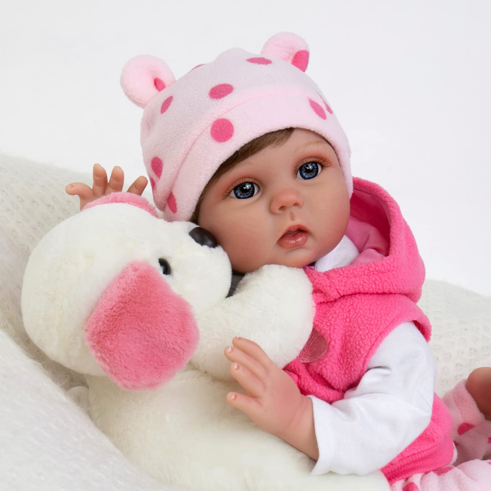 Foto 6 | Muñeca Reborn Aori, Realista, De 22 Pulgadas, Para Niña Recién Nacida Con Juguete - Venta Internacional.