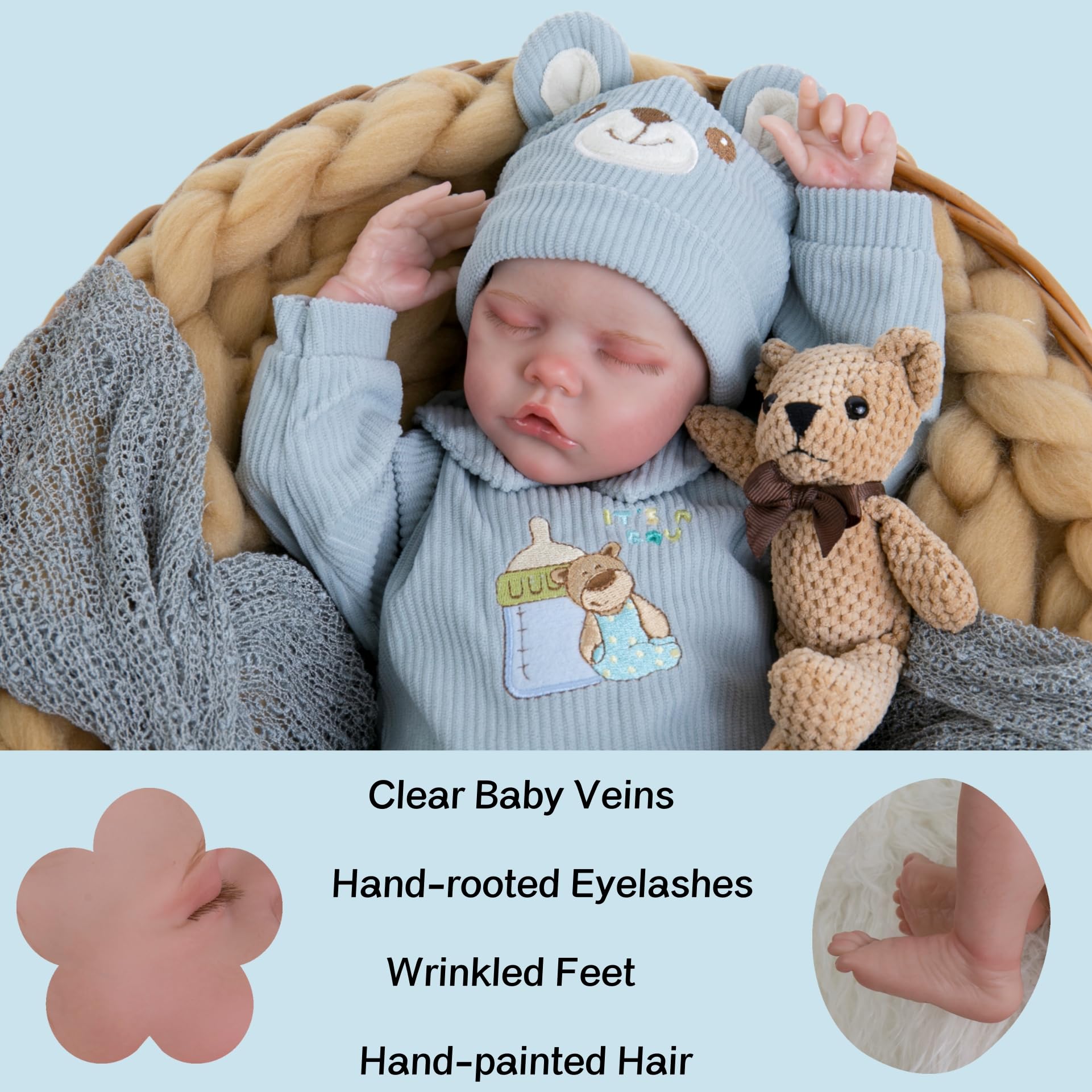 Foto 4 | Muñeca Reborn Aori, Realista, Realista, Recién Nacido Con Kit - Venta Internacional.