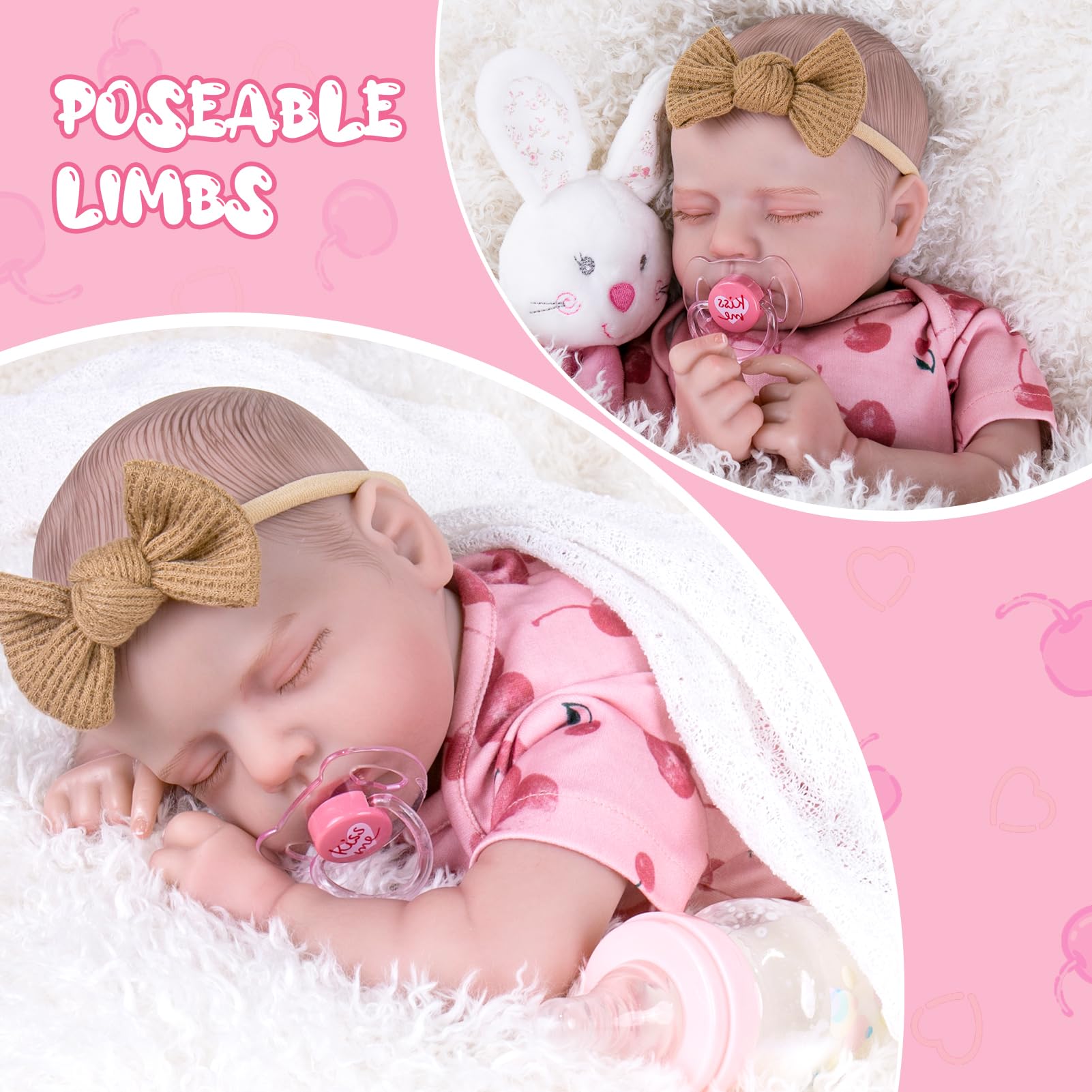 Foto 5 pulgar | Muñeca Reborn Aori Realista, Realista, De 50 Cm, Con Ropa De Cerezo - Venta Internacional.