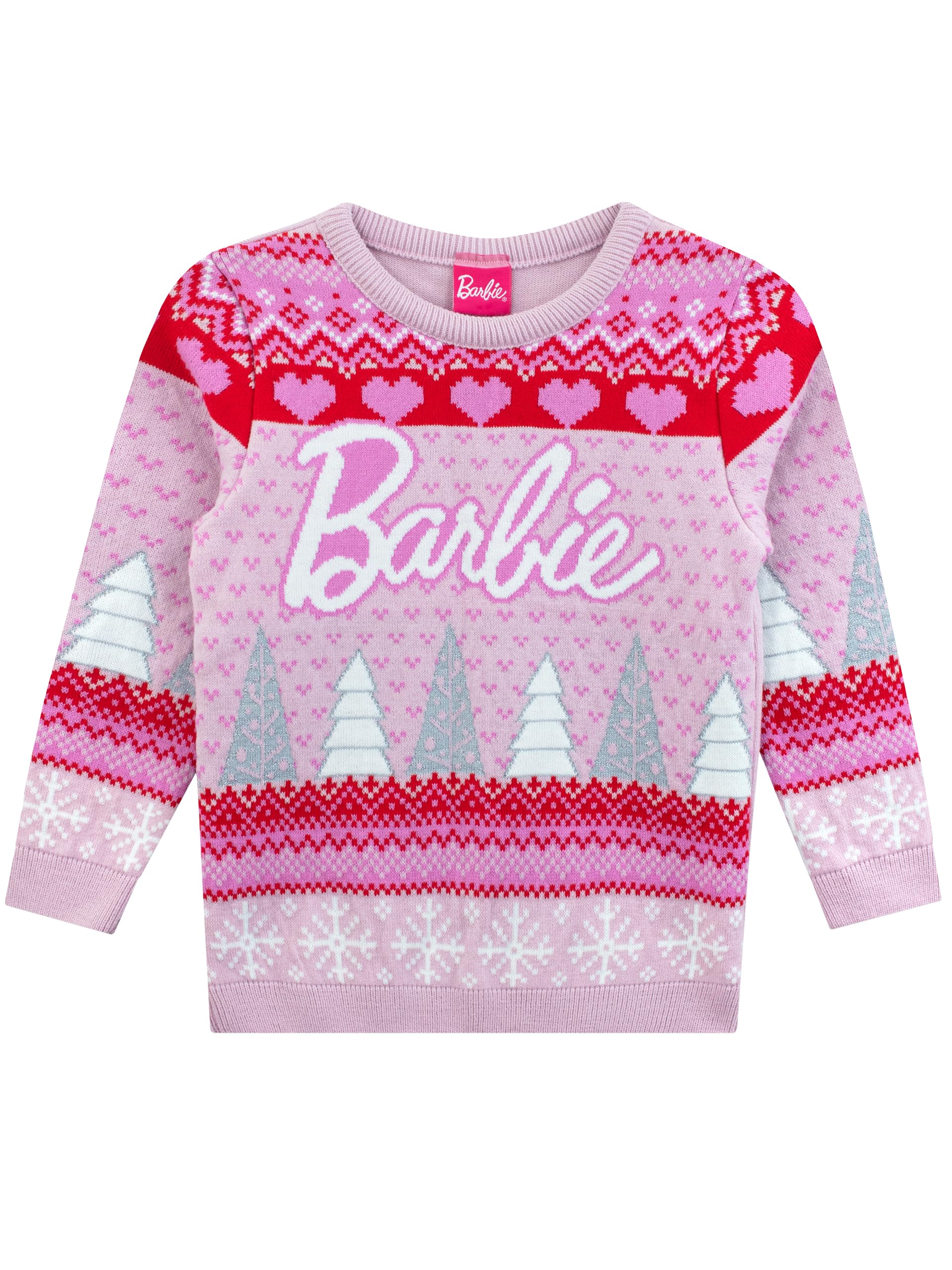 Foto 2 pulgar | Jersey Navideño Barbie Girls Rosa 10 Años - Venta Internacional.