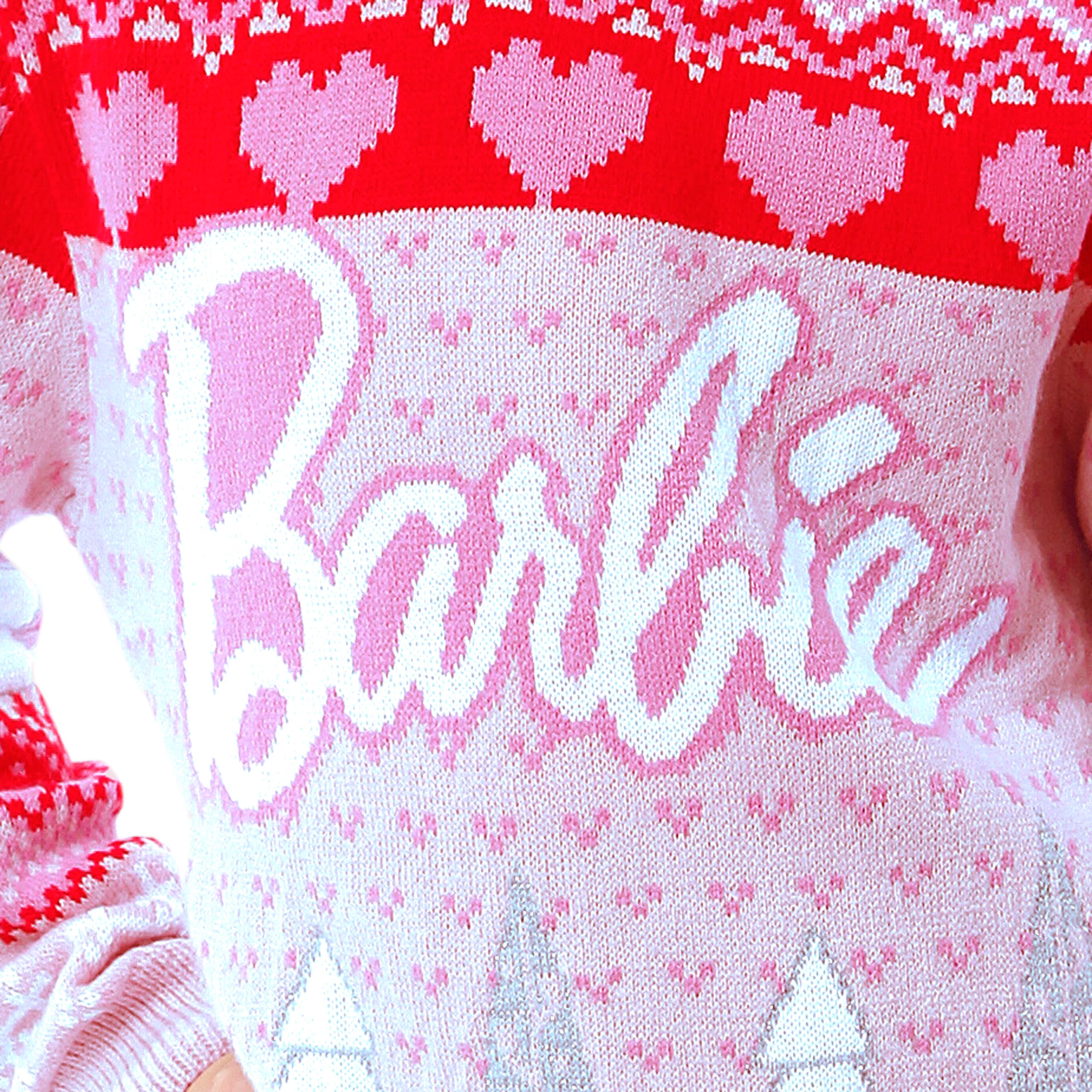 Foto 3 | Jersey Navideño Barbie Girls Rosa 10 Años - Venta Internacional.
