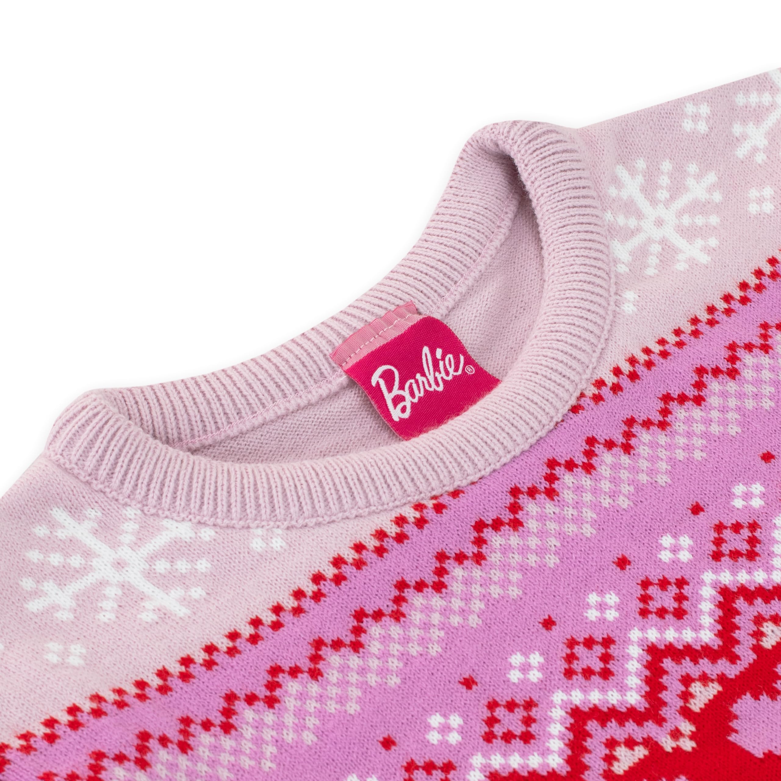 Foto 5 pulgar | Jersey Navideño Barbie Girls Rosa 10 Años - Venta Internacional.