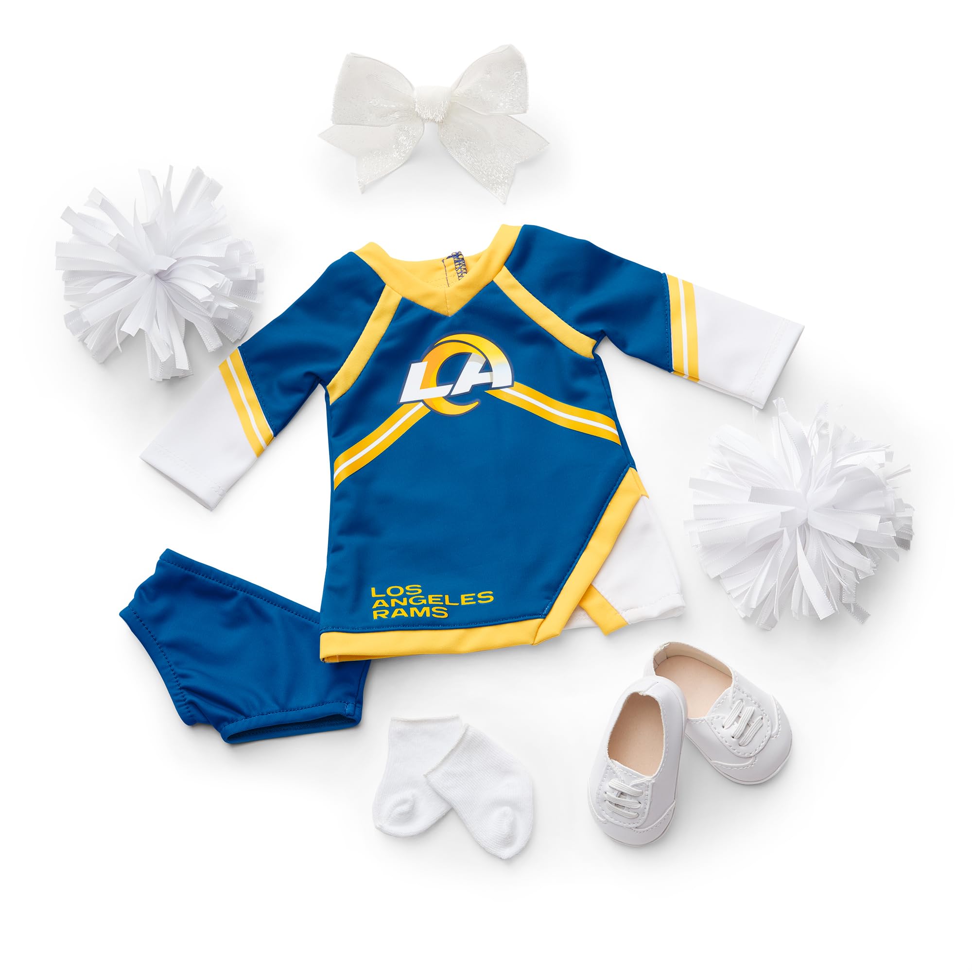 Foto 3 pulgar | Muñeca Cheer Uniform American Girl Los Angeles Rams De 18 Pulgadas - Venta Internacional.
