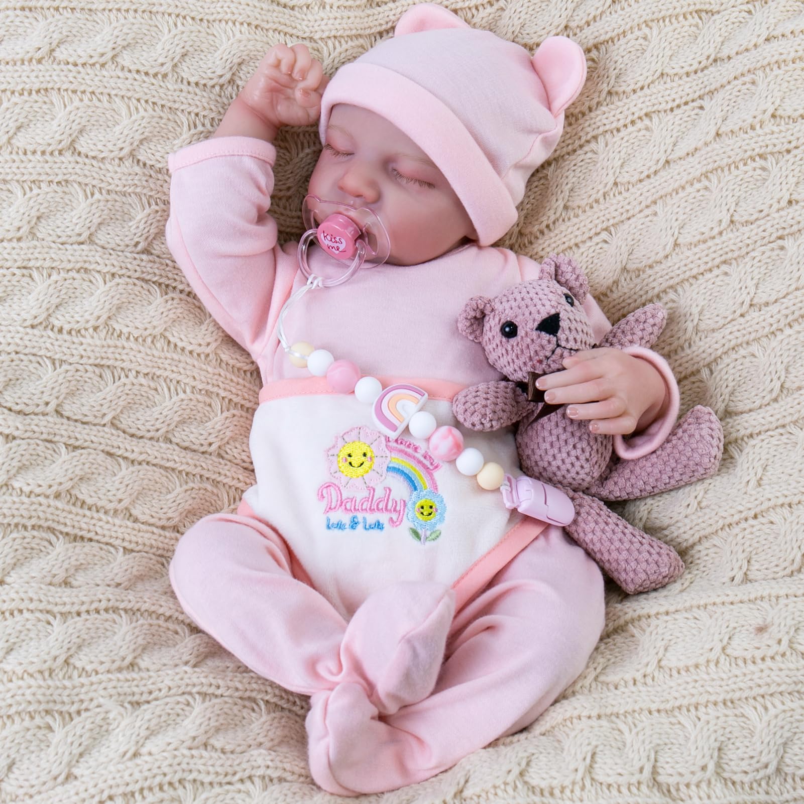 Foto 2 pulgar | Muñeca Reborn Aori Realista Para Recién Nacida, Niña Dormida, 45 Cm - Venta Internacional.