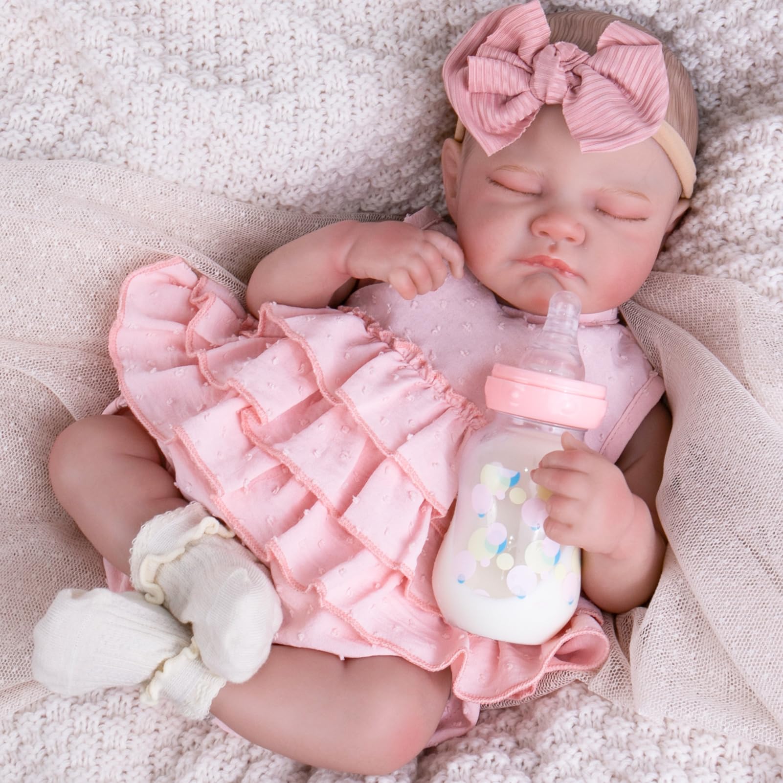 Muñeca Reborn Aori Realista, Realista, 50 Cm, Para Niña Dormida - Venta Internacional.