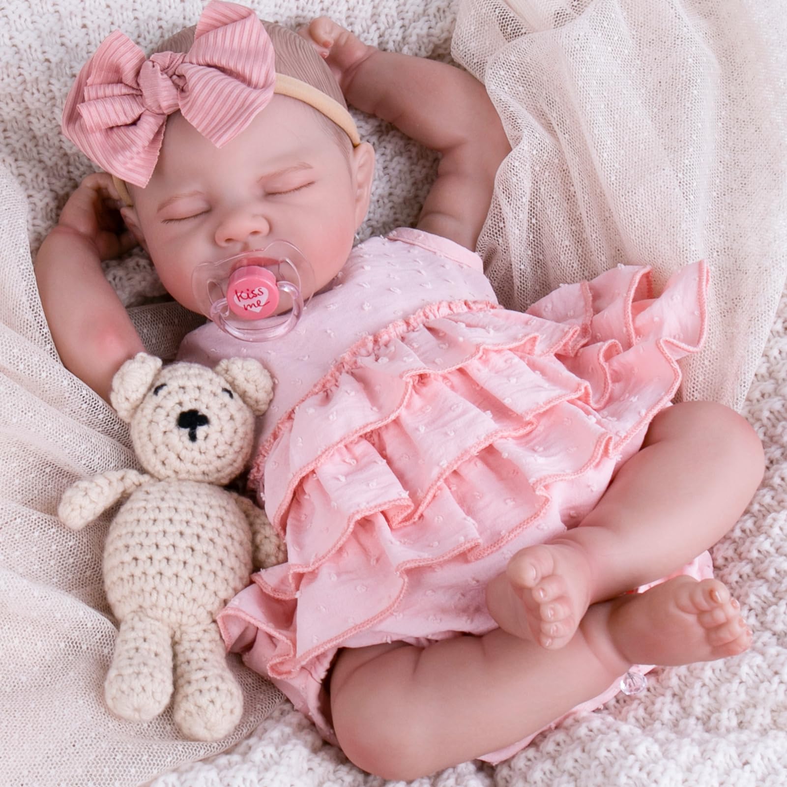 Foto 2 | Muñeca Reborn Aori Realista, Realista, 50 Cm, Para Niña Dormida - Venta Internacional.