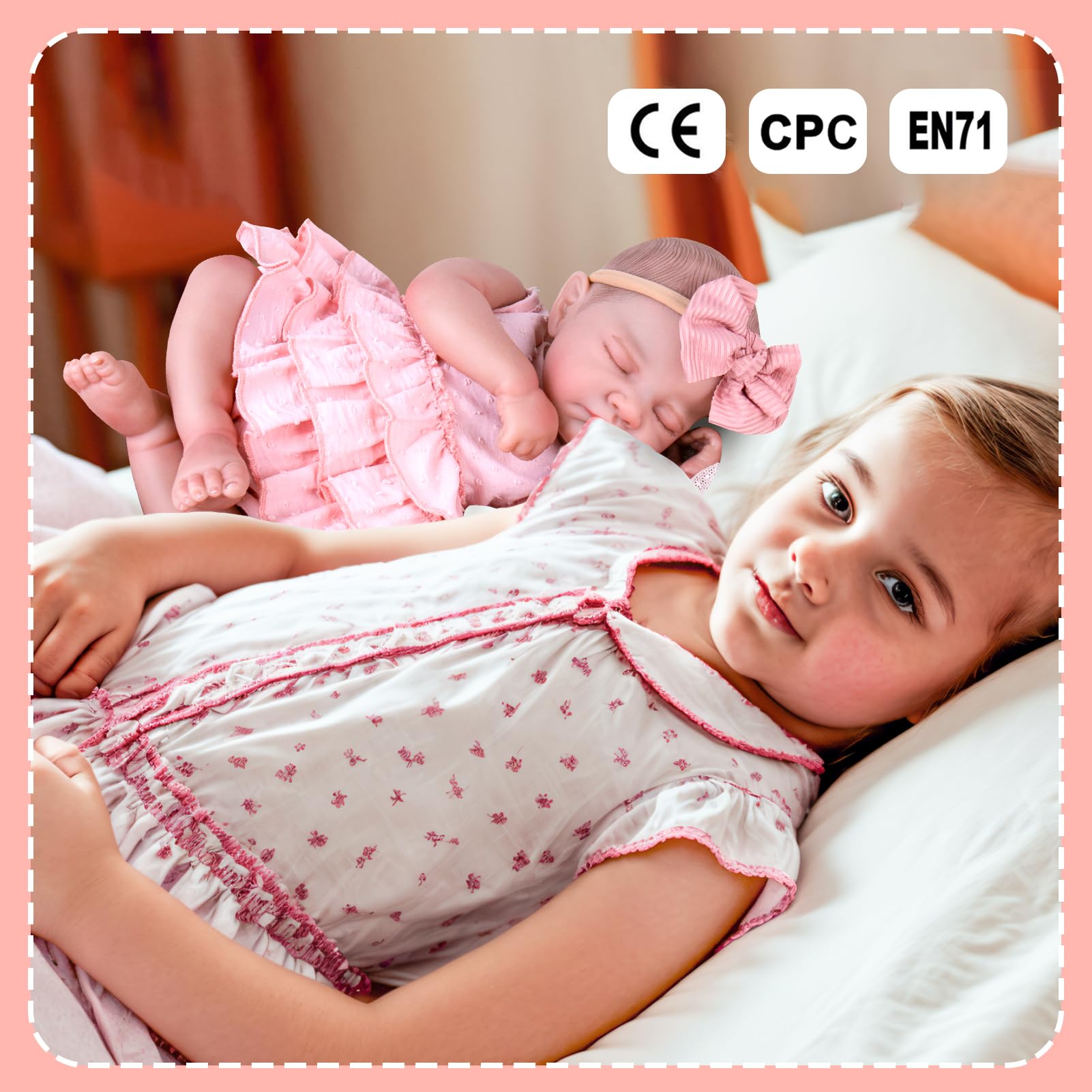 Foto 3 | Muñeca Reborn Aori Realista, Realista, 50 Cm, Para Niña Dormida - Venta Internacional.