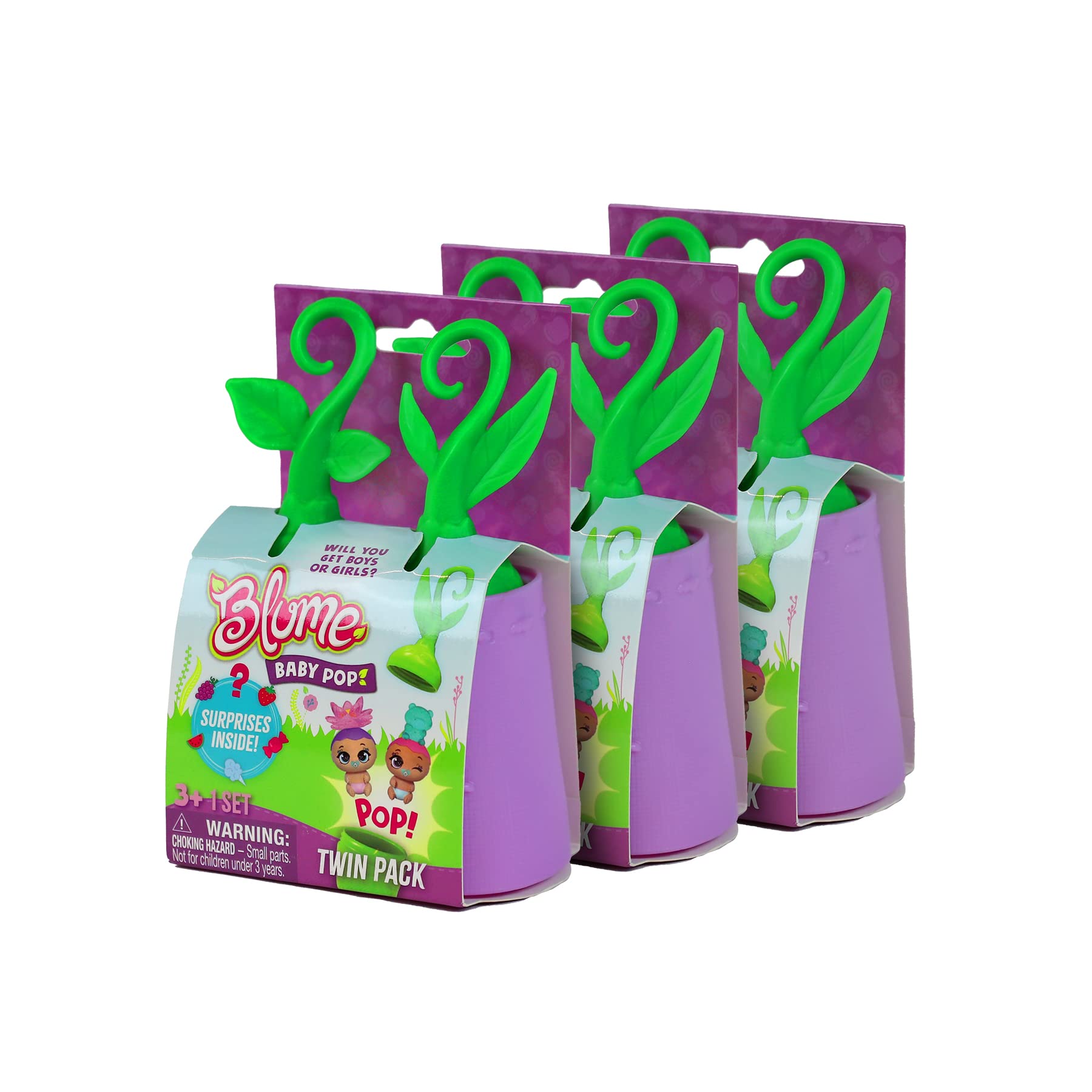 Foto 1 | Doll Blume Baby Pop Mini, Paquete De 3 Con 6 Niñas Coleccionables - Venta Internacional.