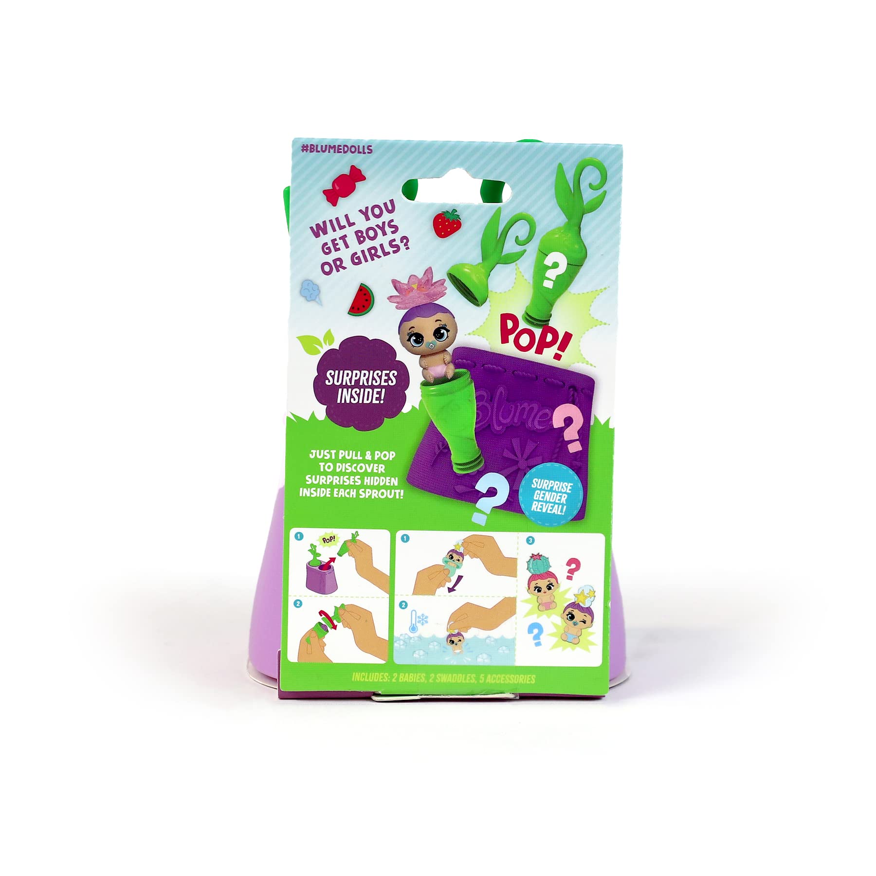 Foto 5 | Doll Blume Baby Pop Mini, Paquete De 3 Con 6 Niñas Coleccionables - Venta Internacional.