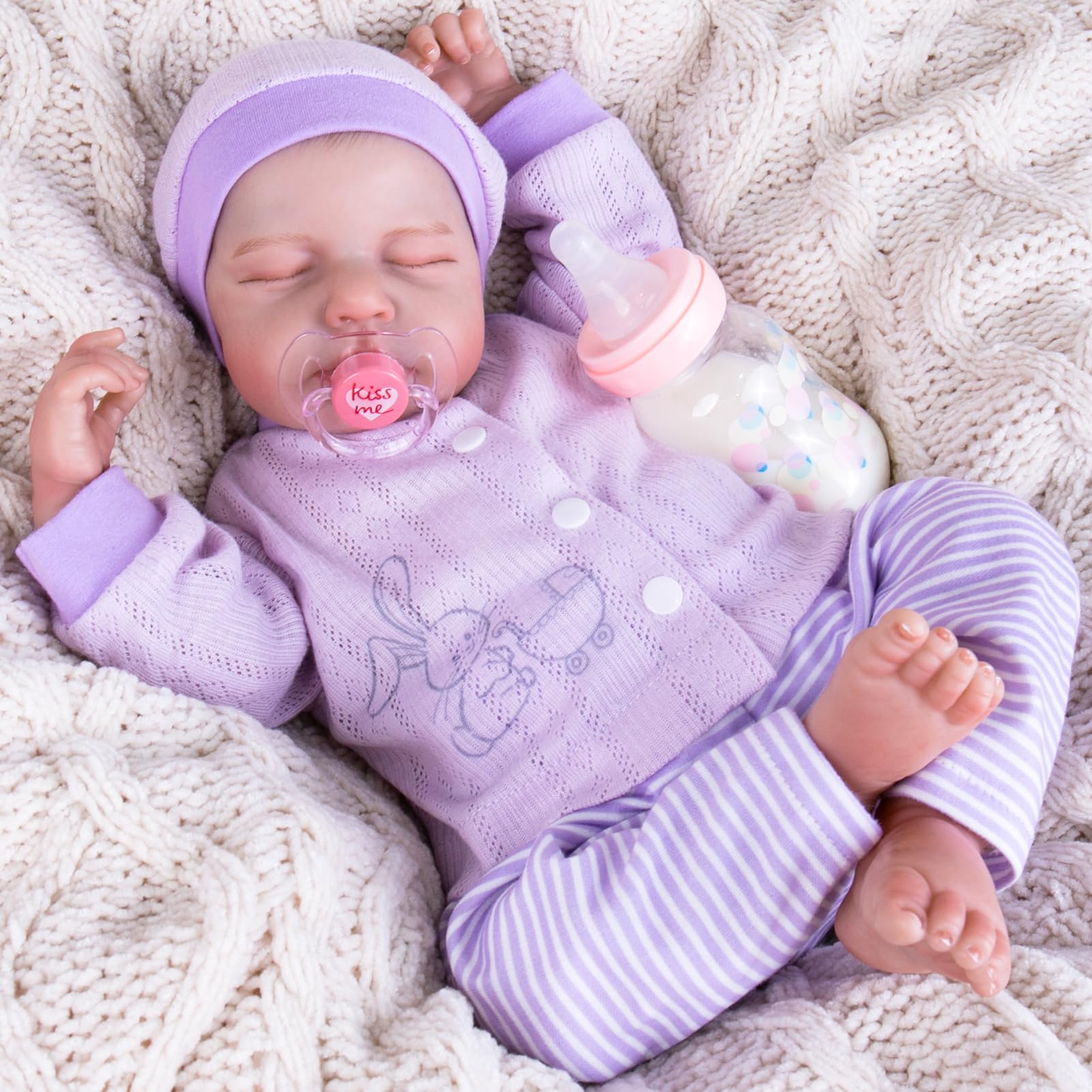 Foto 2 pulgar | Muñeca Reborn Aori Realista, Realista, 50 Cm, Con Kit De Alimentación - Venta Internacional.