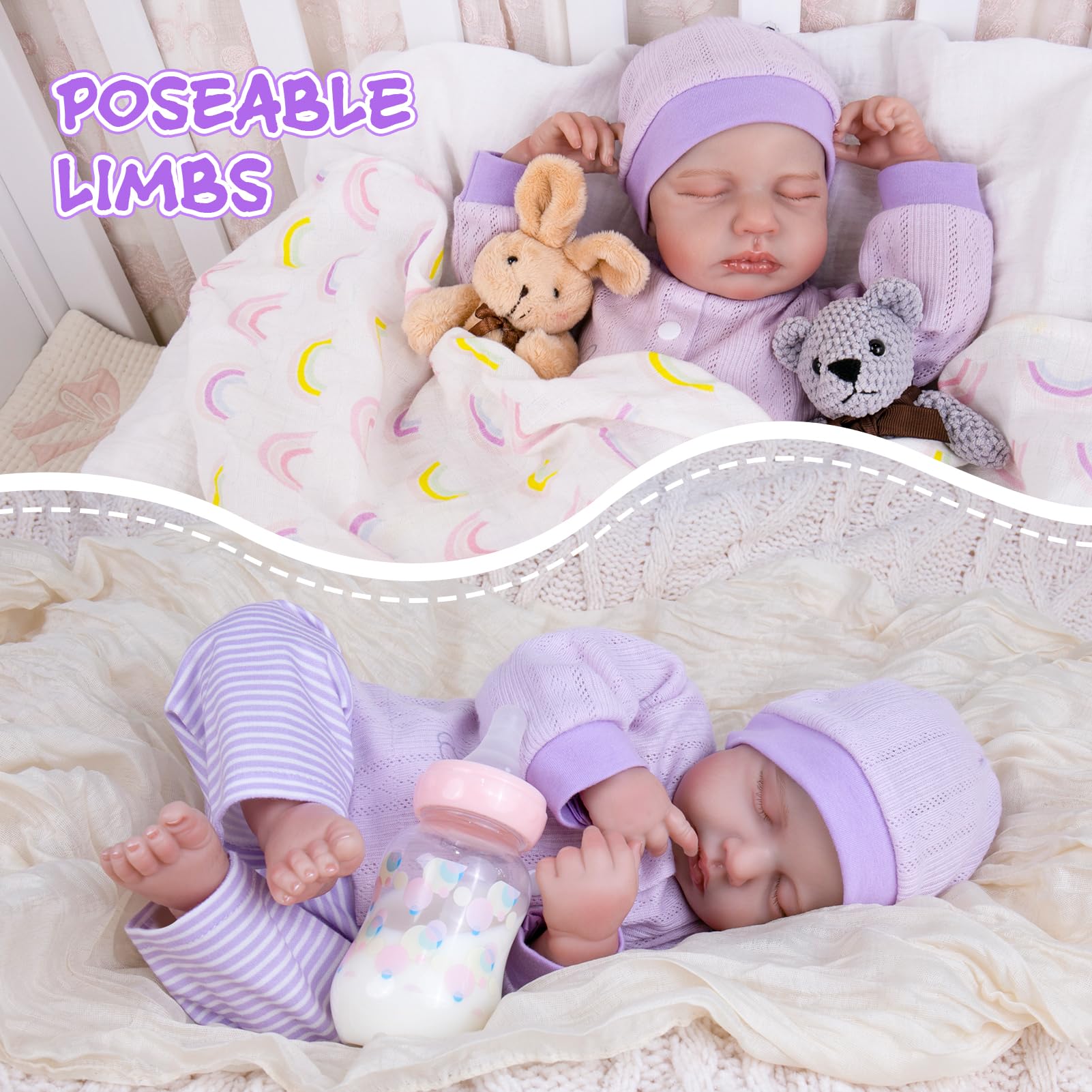 Foto 6 | Muñeca Reborn Aori Realista, Realista, 50 Cm, Con Kit De Alimentación - Venta Internacional.