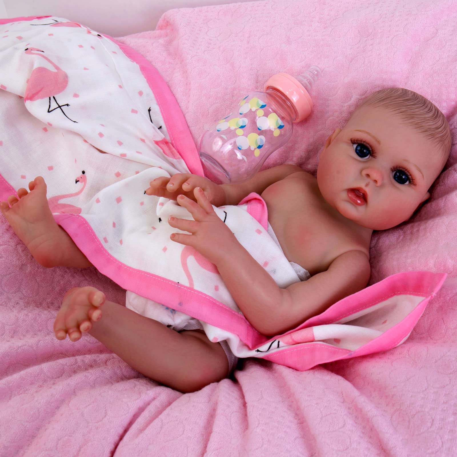 Foto 3 | Muñeca Reborn, Aori, Realista, 45 Cm, Vinilo Para Niña - Venta Internacional.