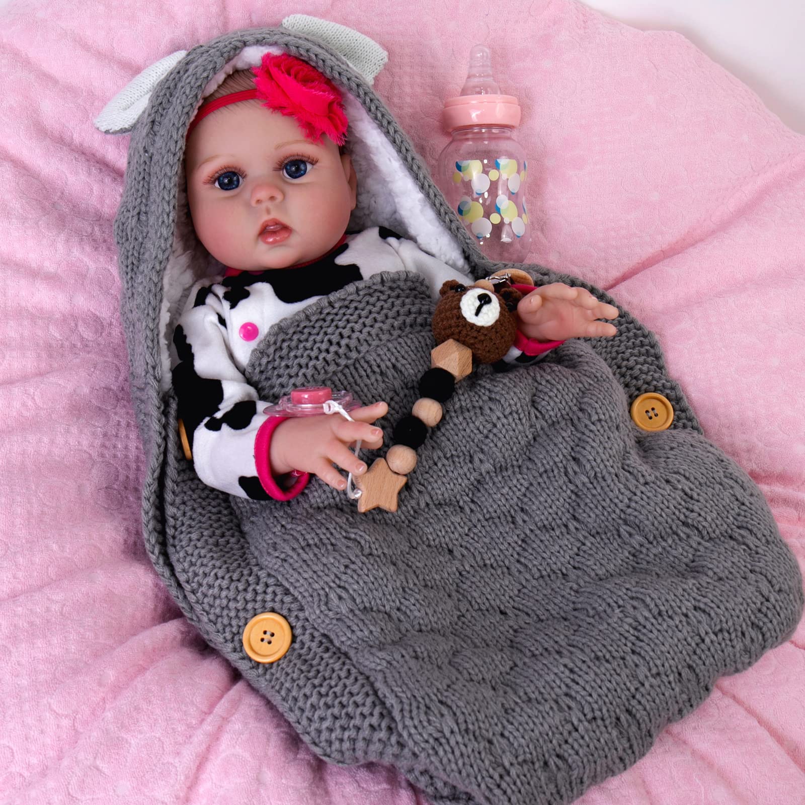 Foto 4 | Muñeca Reborn, Aori, Realista, 45 Cm, Vinilo Para Niña - Venta Internacional.