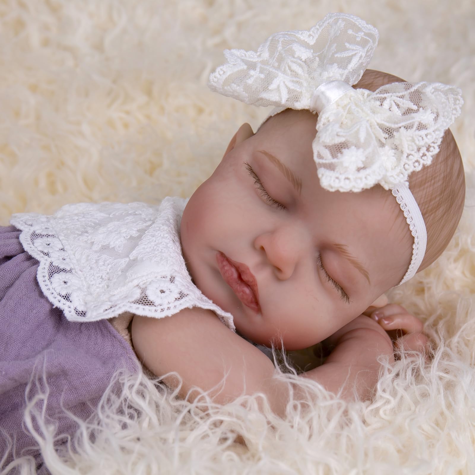 Foto 5 pulgar | Muñeca Reborn Aori Realista, Realista, 50 Cm, Para Niña Dormida - Venta Internacional.