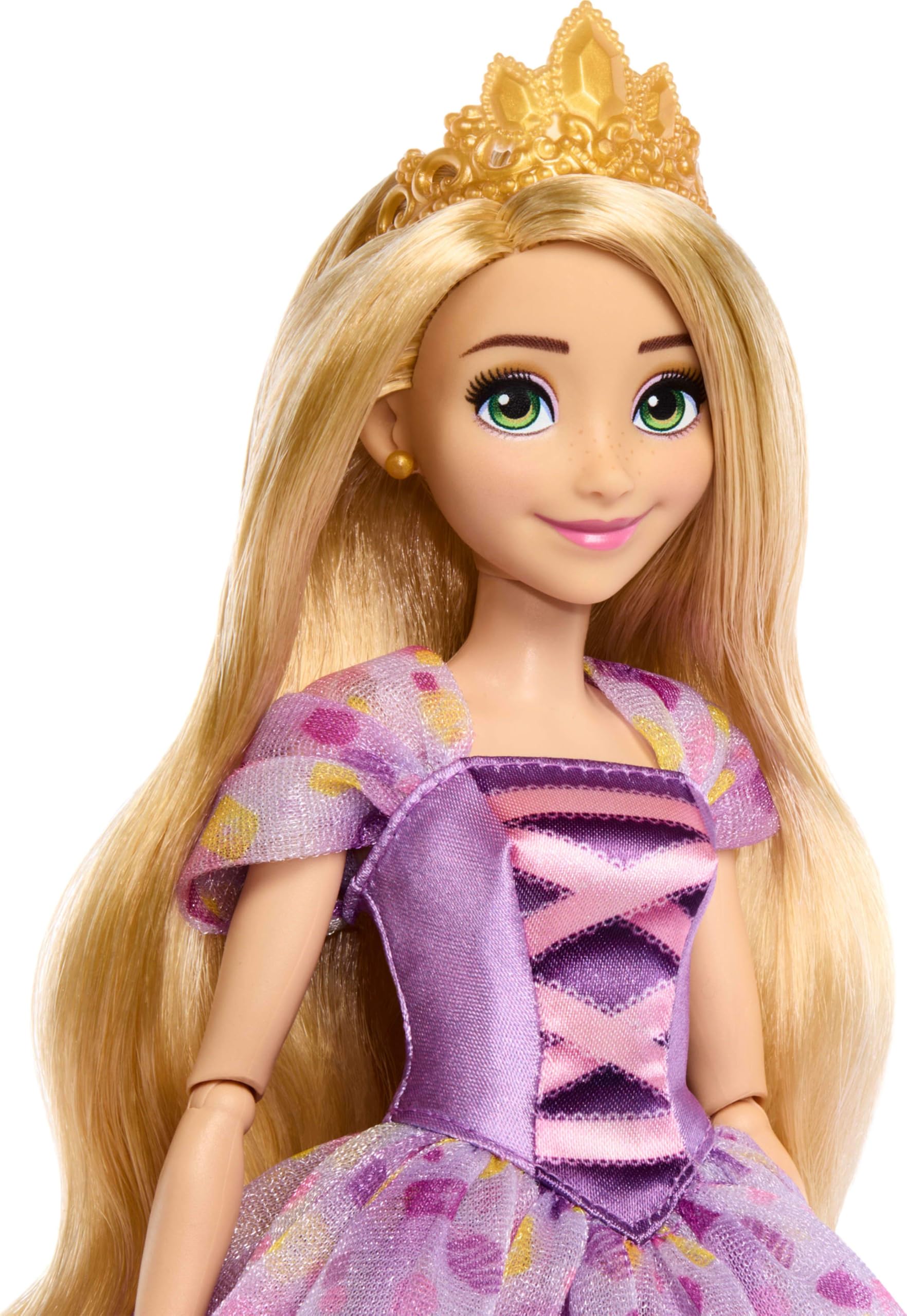 Foto 2 | Muñeca De Moda Mattel, Princesa Disney, Cumpleaños, Rapunzel, 28 Cm - Venta Internacional.