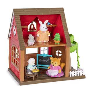 Foto 2 | Set De Juego Para Casas De Muñecas Li'l Woodzeez Woodland Schoolhouse Con 1 Muñeca - Venta Internacional.