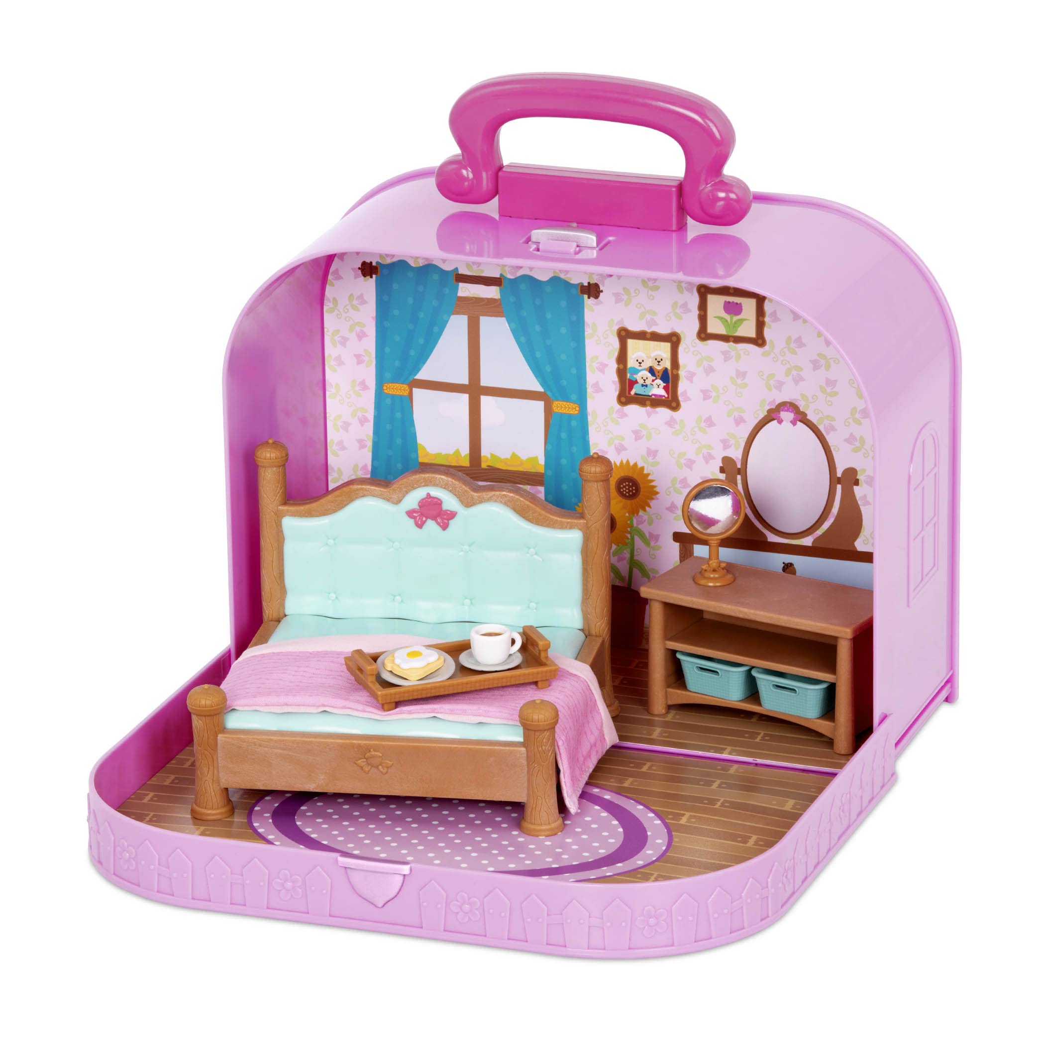 Foto 3 pulgar | Set De Juego Portátil Para Casa De Muñecas Lil Woodzeez Con 2 Figuras 3+ - Venta Internacional.