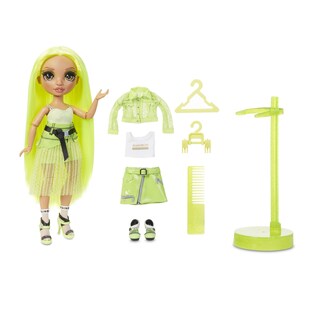 Foto 1 | Muñeca Moderna Rainbow High Karma Nichols, Verde Neón, Con Atuendos - Venta Internacional.