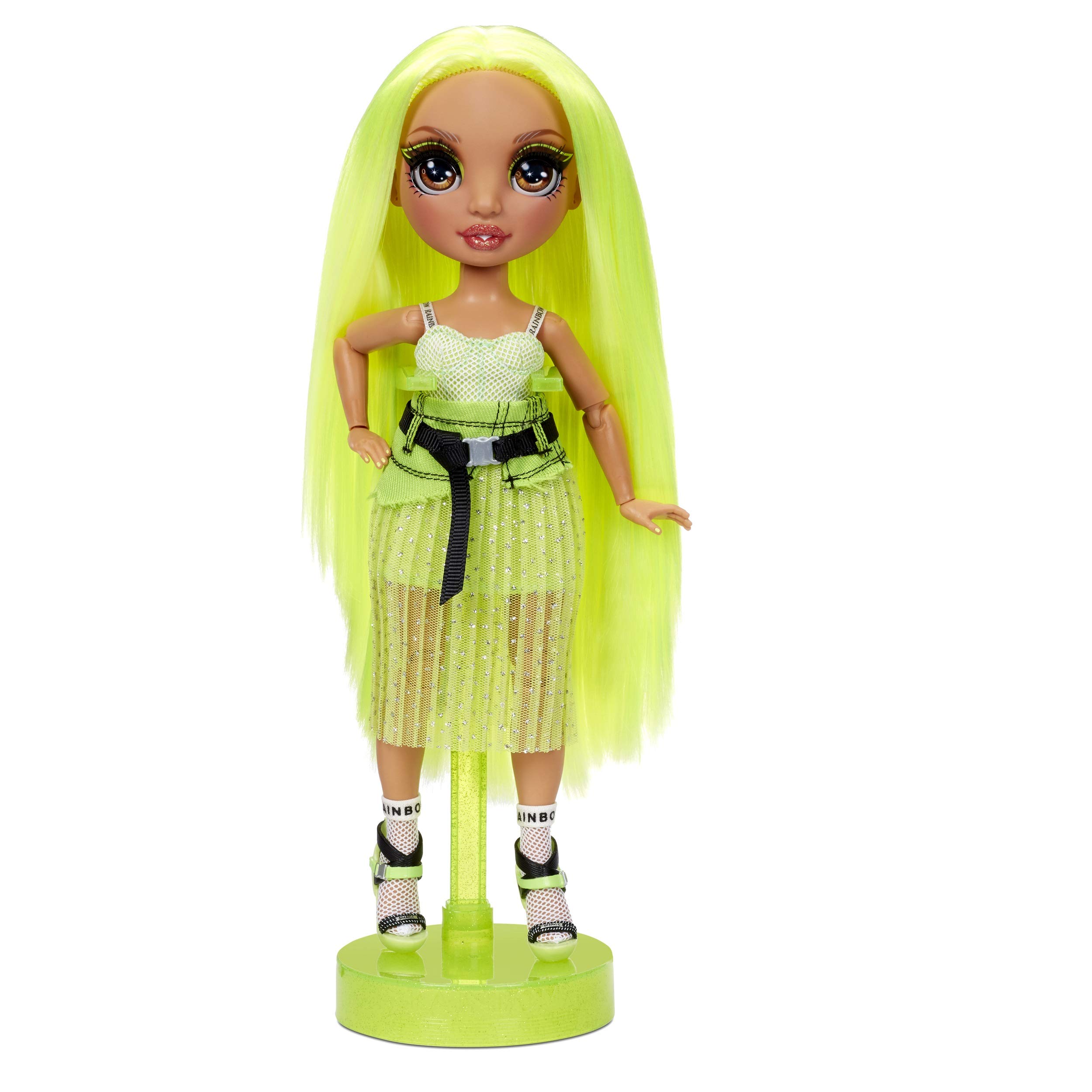 Foto 4 pulgar | Muñeca Moderna Rainbow High Karma Nichols, Verde Neón, Con Atuendos - Venta Internacional.