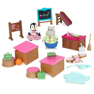 Foto 1 | Set De Juego Lil Woodzeez Classroom & Playground Con 2 Muñecas 3+ - Venta Internacional.