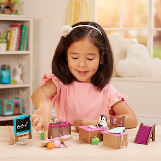 Foto 3 | Set De Juego Lil Woodzeez Classroom & Playground Con 2 Muñecas 3+ - Venta Internacional.