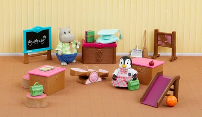 Foto 5 | Set De Juego Lil Woodzeez Classroom & Playground Con 2 Muñecas 3+ - Venta Internacional.