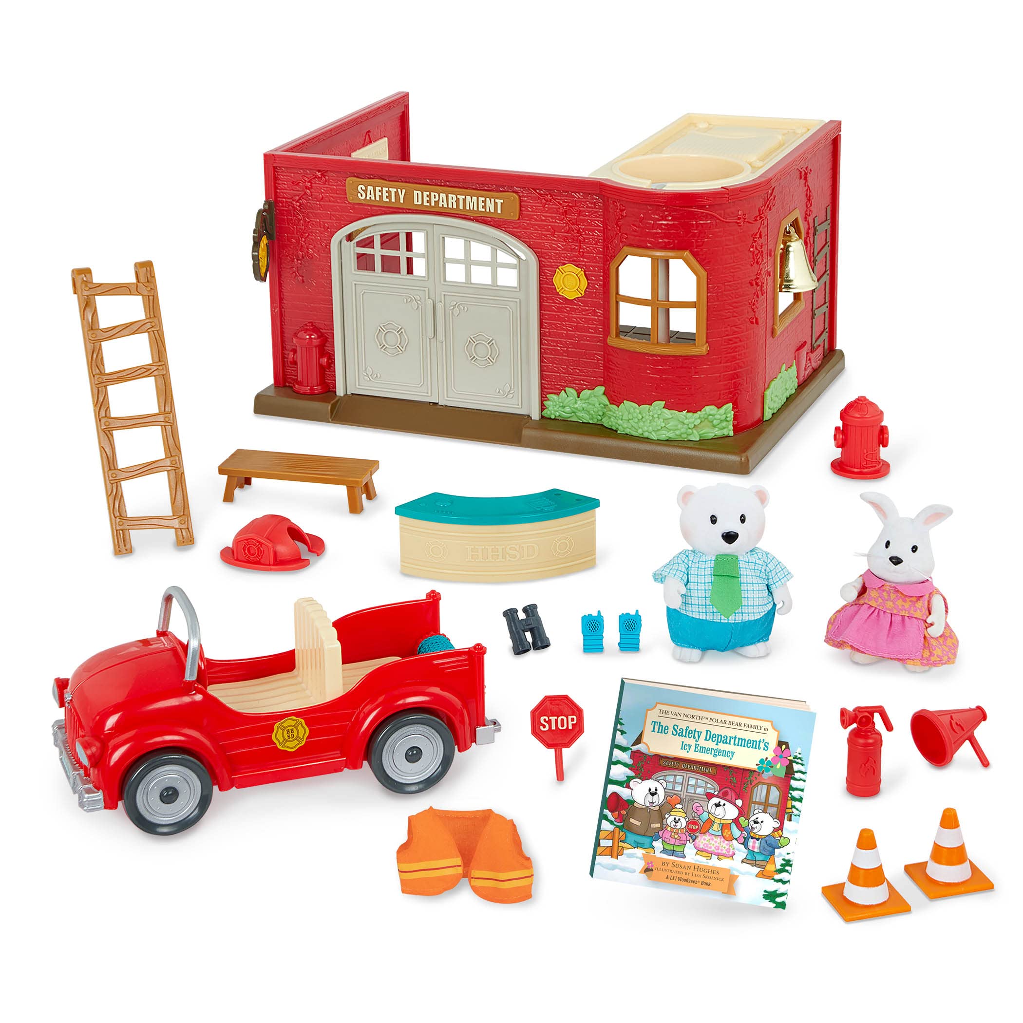 Foto 2 pulgar | Dollhouse Playset Li'l Woodzeez Safety Department Hace Más De 3 Años - Venta Internacional.