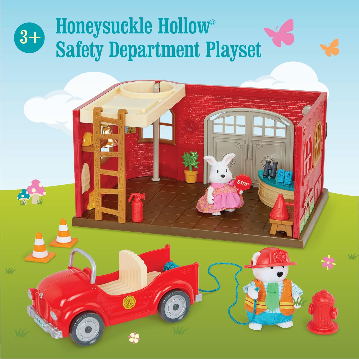 Foto 6 pulgar | Dollhouse Playset Li'l Woodzeez Safety Department Hace Más De 3 Años - Venta Internacional.