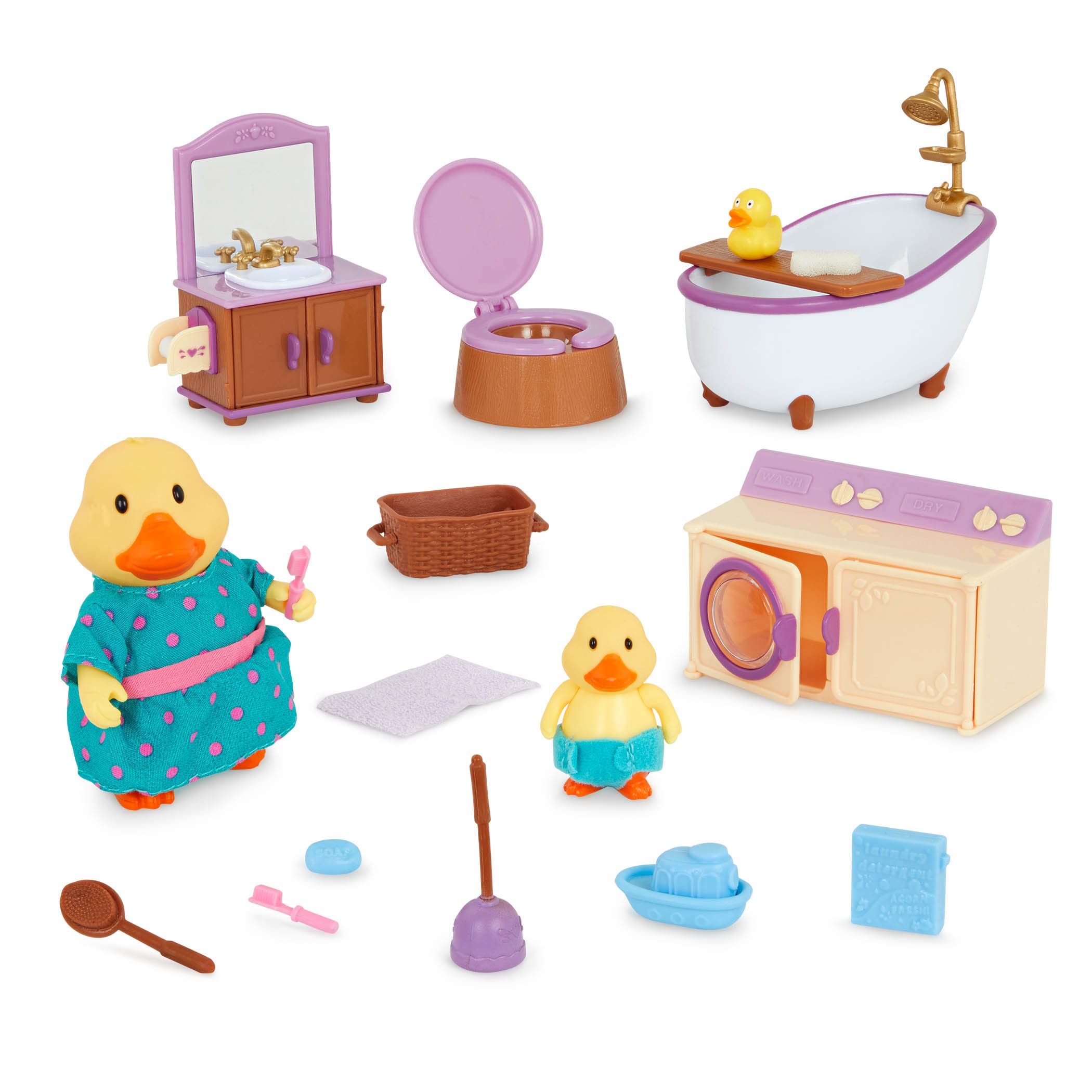 Foto 2 pulgar | Set De Juego Dollhouse Furniture Lil Woodzeez Con 2 Figuras 3+ - Venta Internacional.