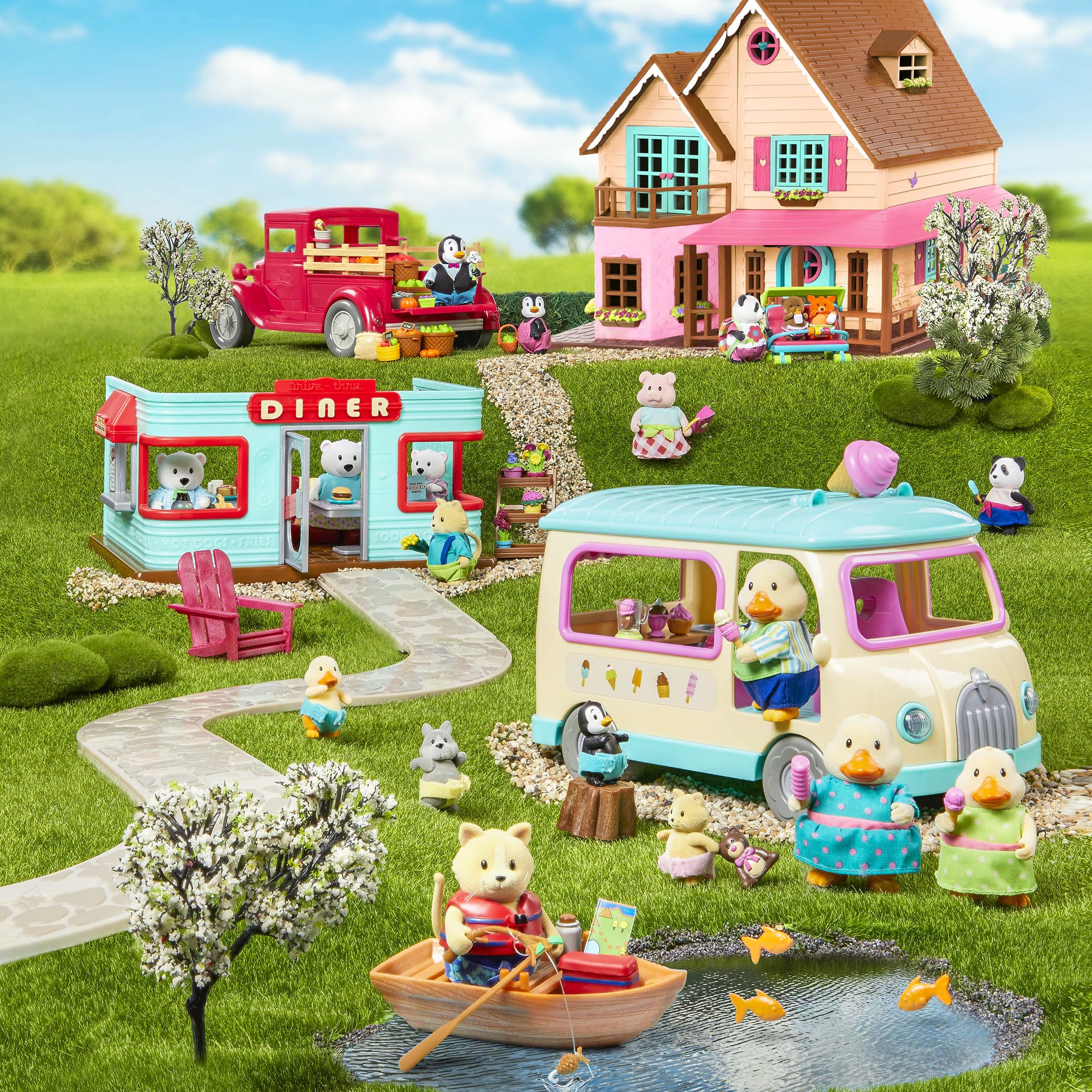 Foto 4 pulgar | Set De Juego Dollhouse Furniture Lil Woodzeez Con 2 Figuras 3+ - Venta Internacional.