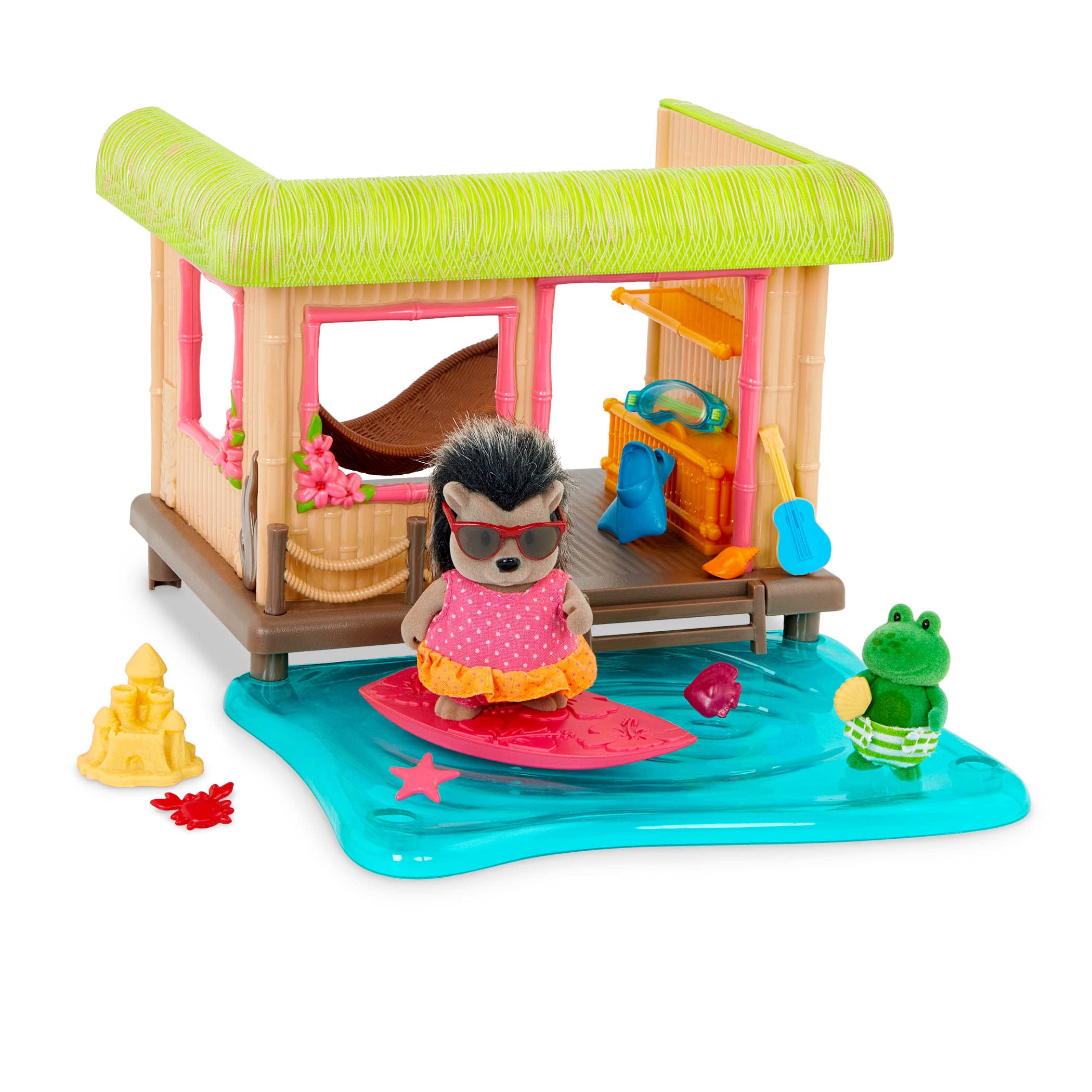 Foto 3 pulgar | Set De Juego Dollhouse Li'l Woodzeez Sunshine Tiki Hut Beach 3+ - Venta Internacional.