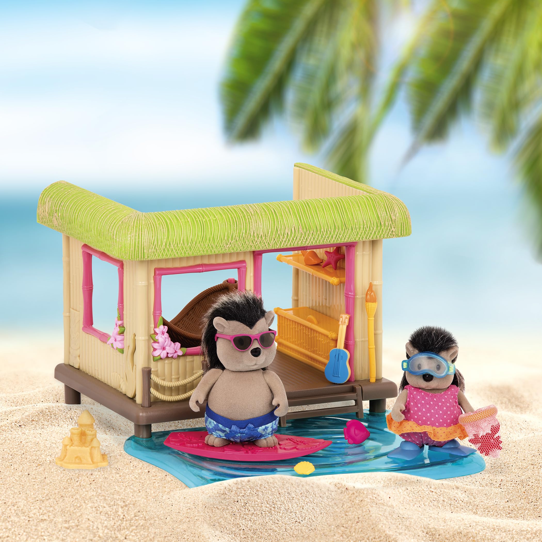 Foto 4 pulgar | Set De Juego Dollhouse Li'l Woodzeez Sunshine Tiki Hut Beach 3+ - Venta Internacional.