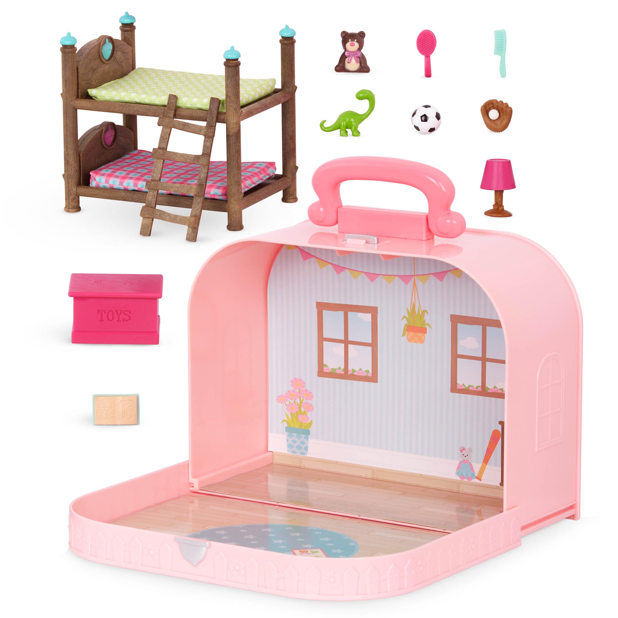 Foto 6 pulgar | Maleta De Viaje Playset Li'l Woodzeez Para Literas A Partir De 3 Años - Venta Internacional.