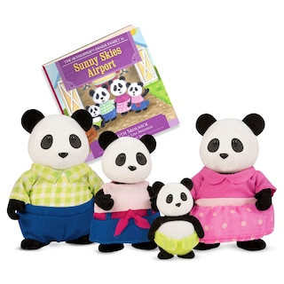 Foto 2 | Toy Li'l Woodzeez La Familia Skyhopper Panda Con Libro De Cuentos - Venta Internacional.