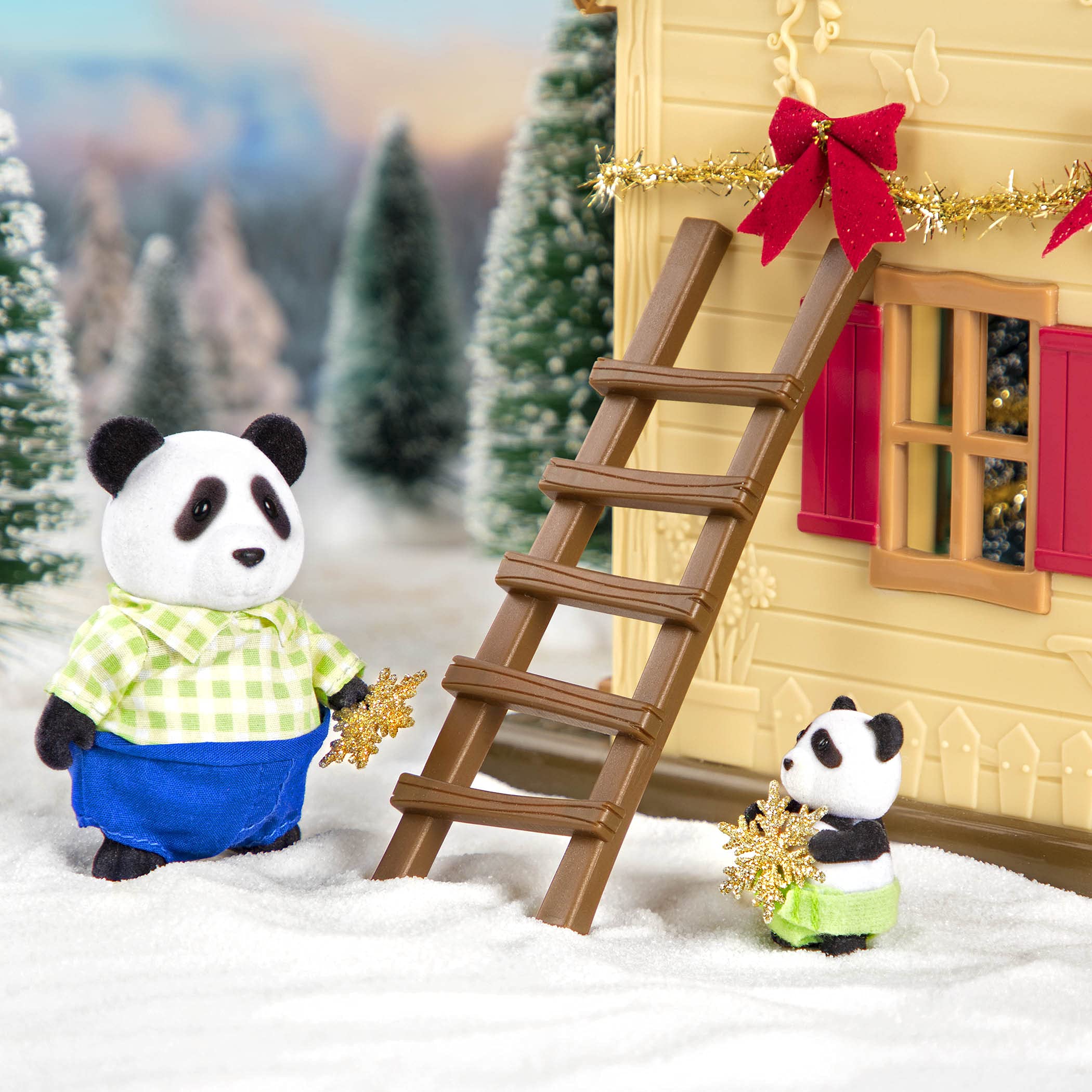 Foto 5 pulgar | Toy Li'l Woodzeez La Familia Skyhopper Panda Con Libro De Cuentos - Venta Internacional.