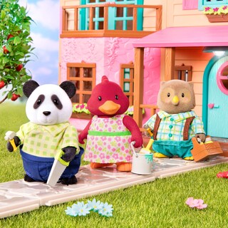 Foto 5 | Toy Li'l Woodzeez La Familia Skyhopper Panda Con Libro De Cuentos - Venta Internacional.