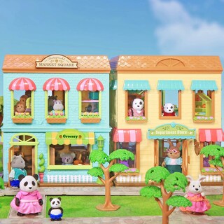 Foto 6 | Toy Li'l Woodzeez La Familia Skyhopper Panda Con Libro De Cuentos - Venta Internacional.