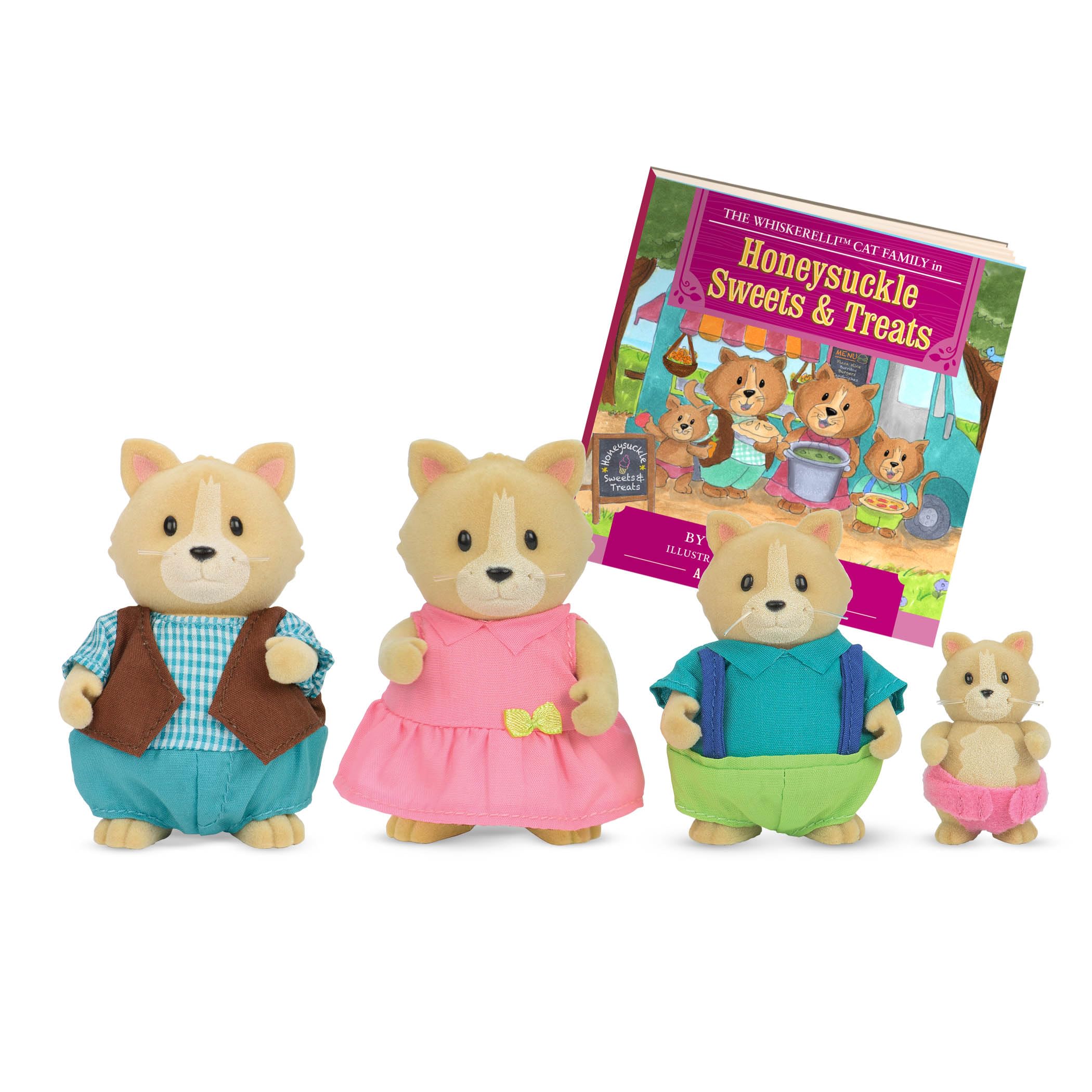 Foto 2 pulgar | Juego De Juguetes Li'l Woodzeez Cat Family Whiskerelli Con Libro De Cuentos, 5 Piezas - Venta Internacional.