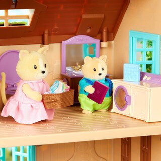 Foto 5 | Juego De Juguetes Li'l Woodzeez Cat Family Whiskerelli Con Libro De Cuentos, 5 Piezas - Venta Internacional.