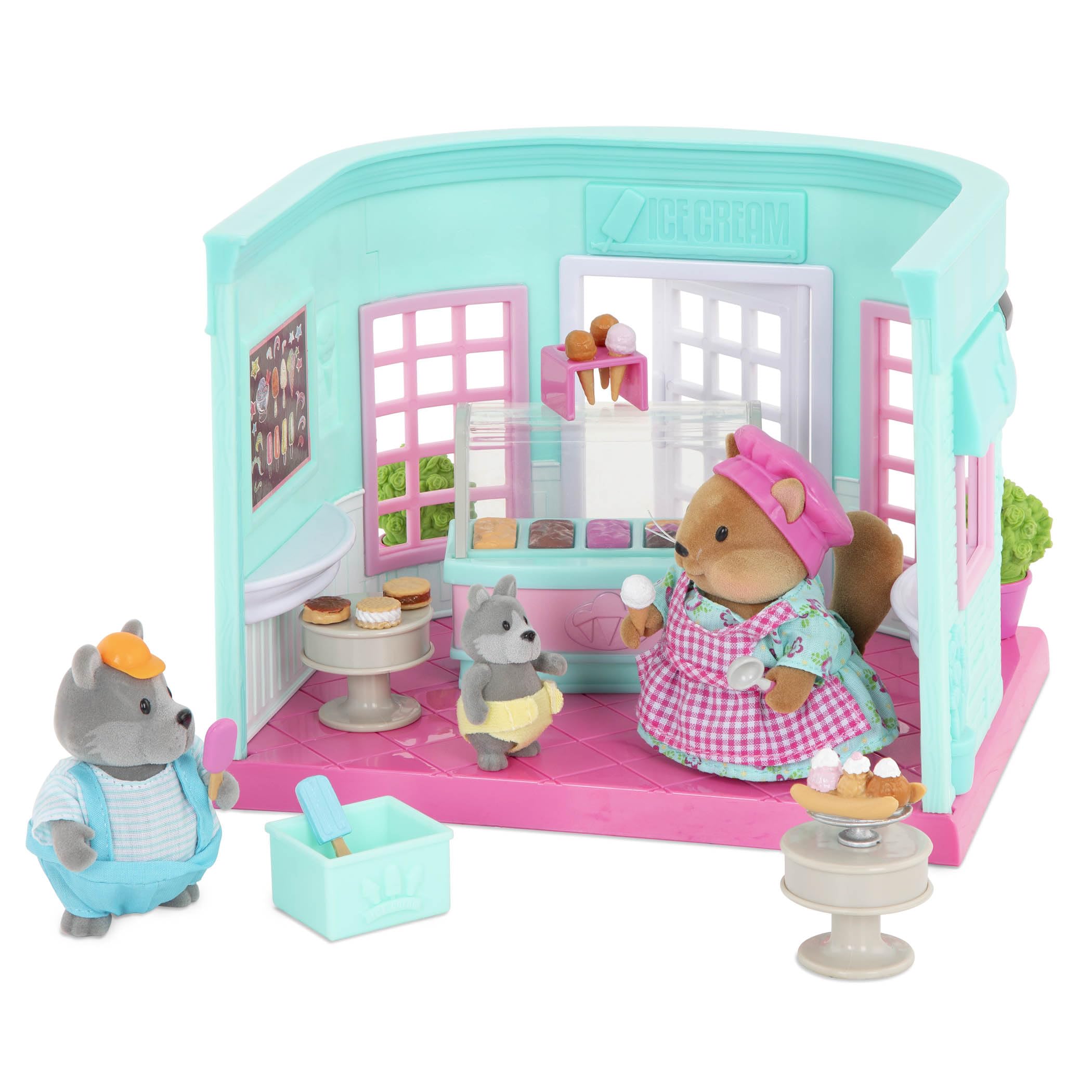 Foto 5 pulgar | Dollhouse Playset Li'l Woodzeez Recoge Y Espolvorea Helado - Venta Internacional.