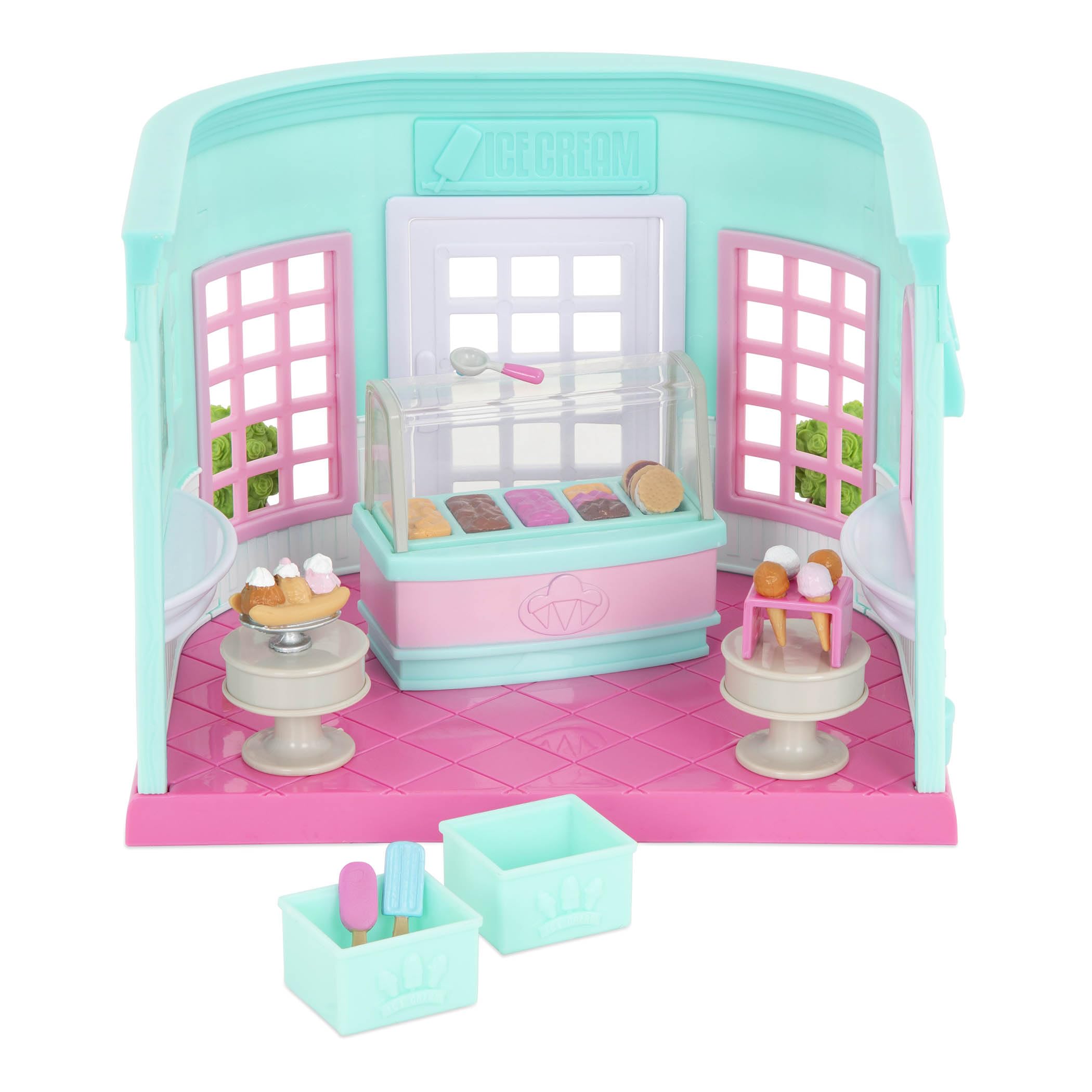 Foto 5 | Dollhouse Playset Li'l Woodzeez Recoge Y Espolvorea Helado - Venta Internacional.