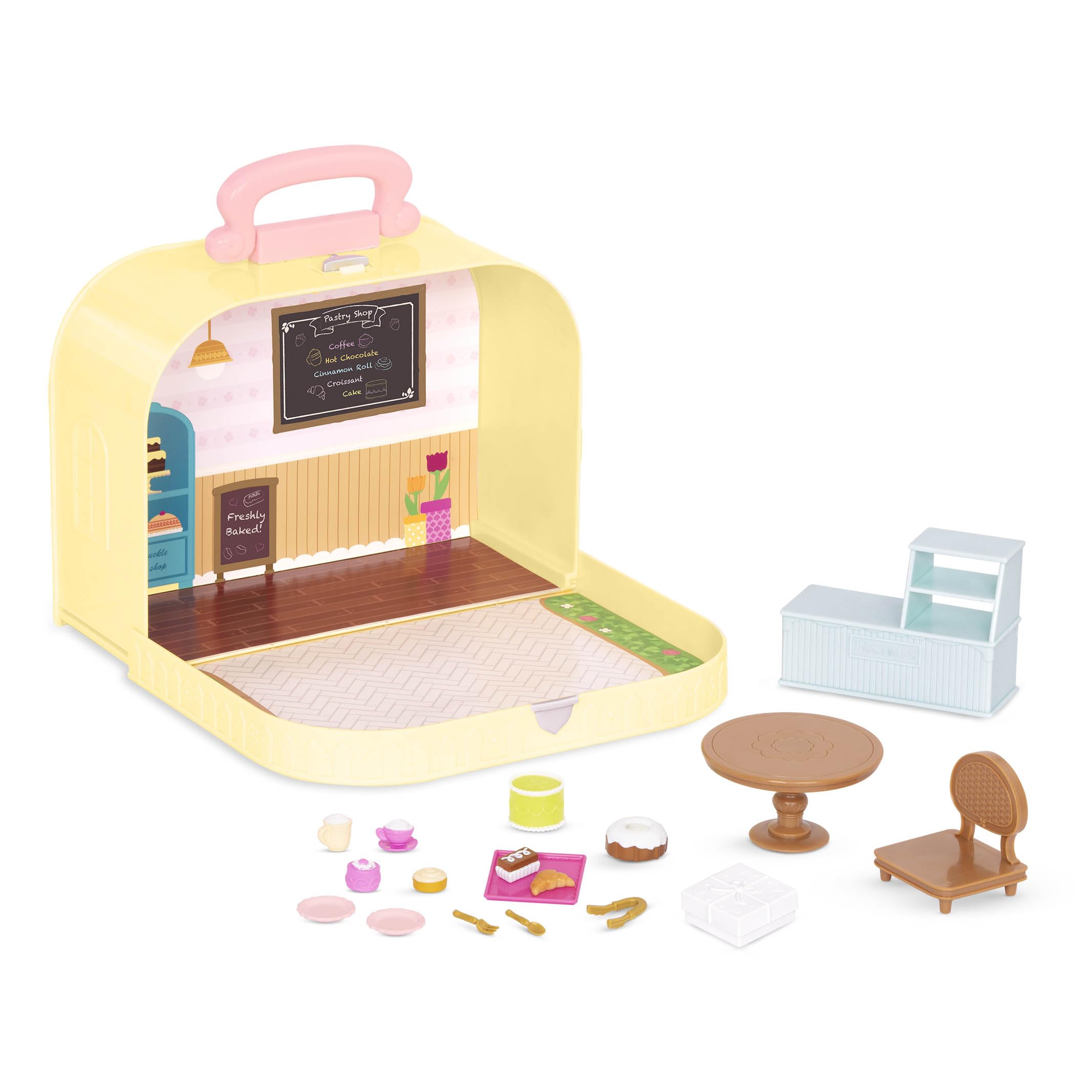 Foto 2 pulgar | Pastelería Playset Li'l Woodzeez Con Maleta De Viaje Para Más De 3 Años - Venta Internacional.