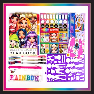 Foto 2 | Fashion Runway Rainbow High Con 6 Muñecas Troqueladas Y Más De 100 Unidades. - Venta Internacional.